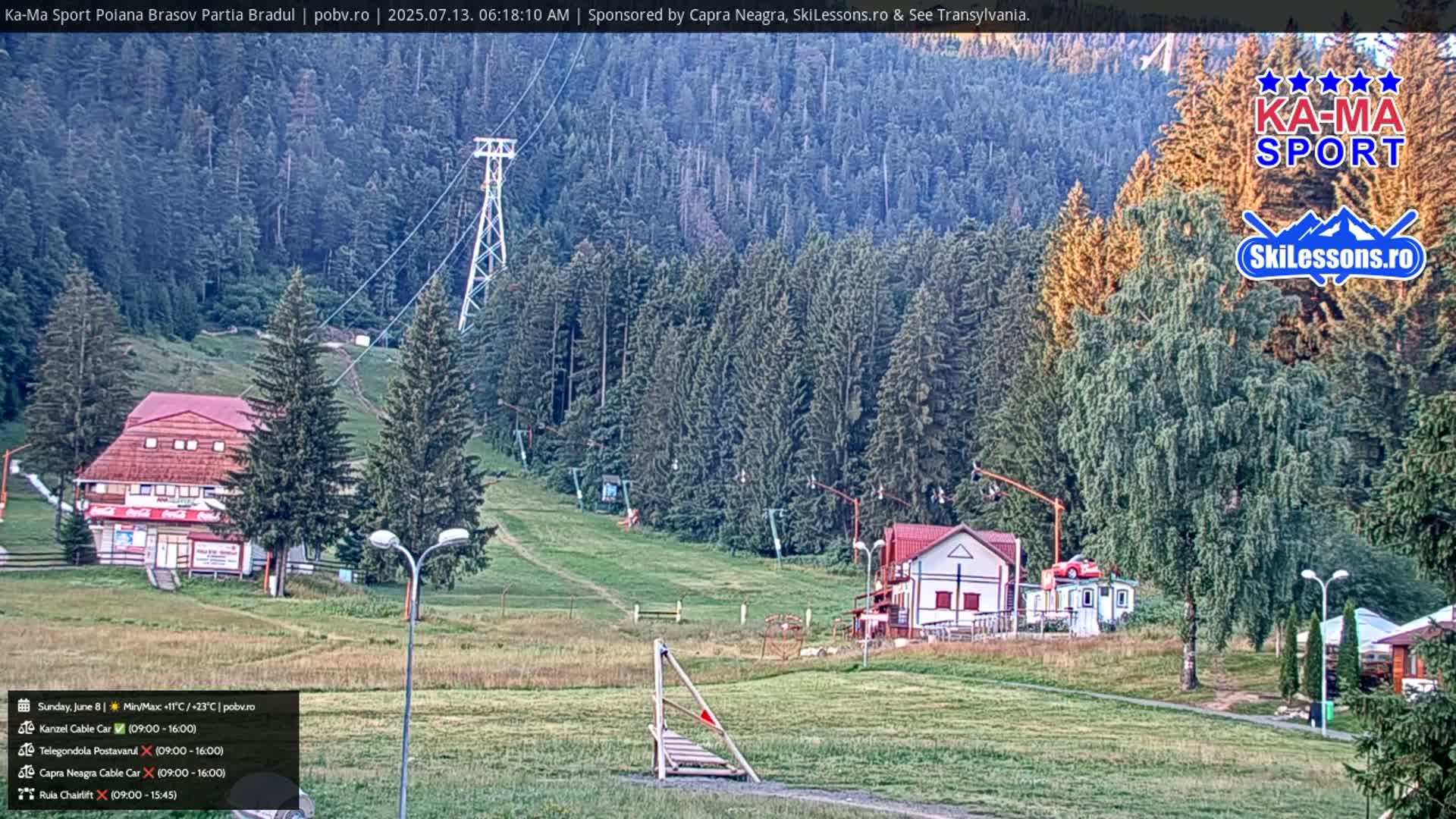 Poiana Brasov Ka-Ma Sport Ski Center Live Cam - Poiana Brasov, Braşov, Romania 
