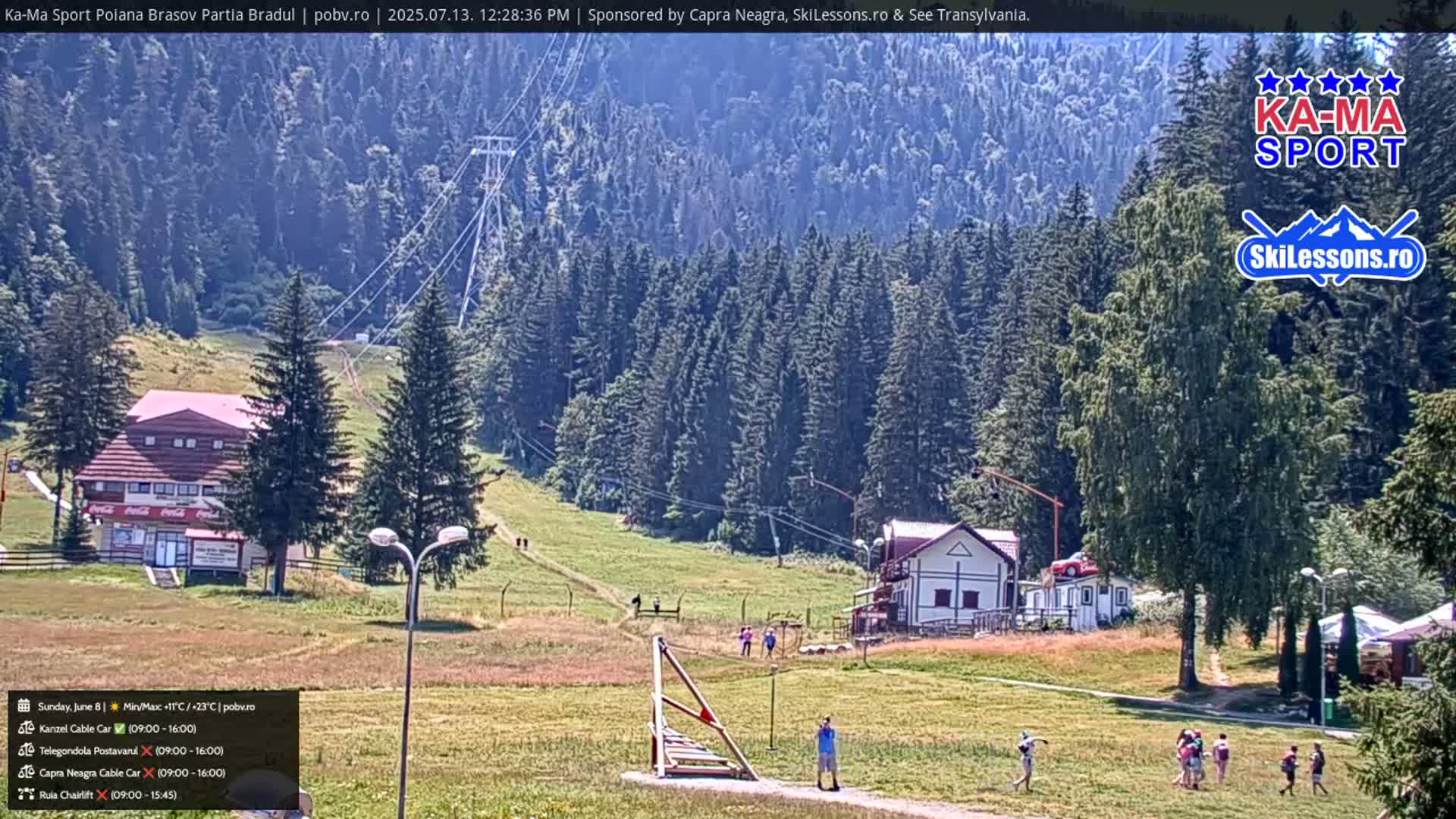 Poiana Brasov Ka-Ma Sport Ski Center Live Cam - Poiana Brasov, Braşov, Romania 