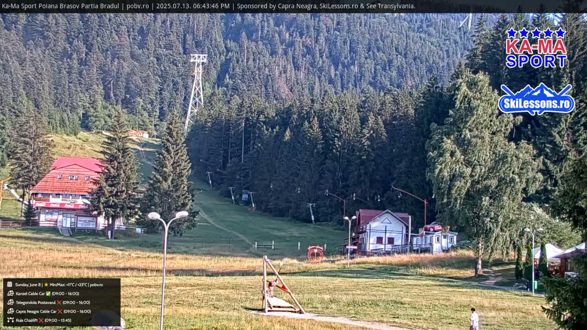 Poiana Brasov Ka-Ma Sport Ski Center Live Cam - Poiana Brasov, Braşov, Romania 