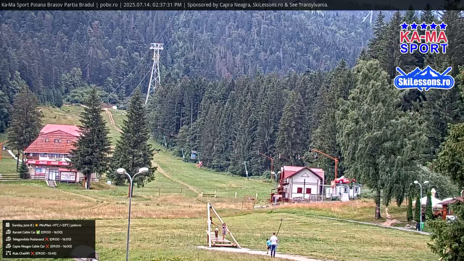 Poiana Brasov Ka-Ma Sport Ski Center Live Cam - Poiana Brasov, Braşov, Romania 