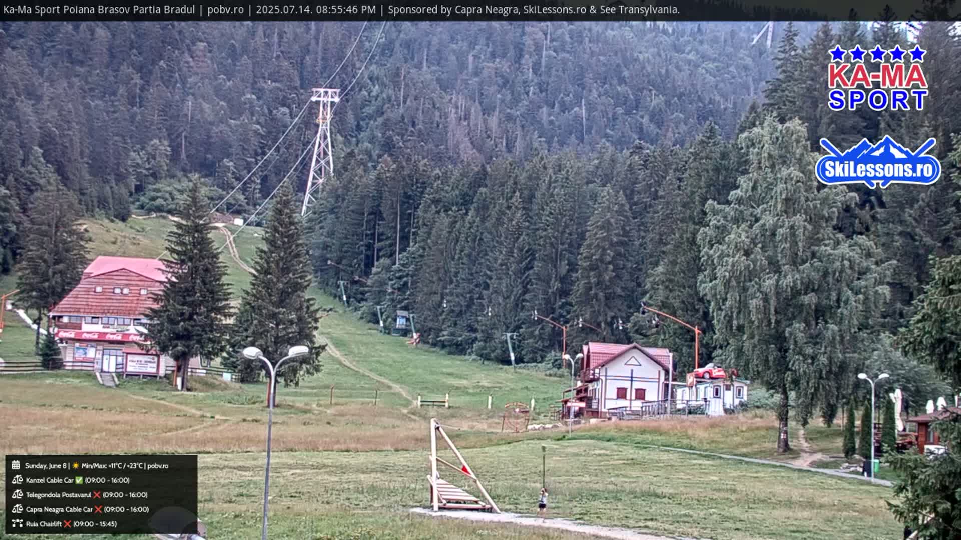 Poiana Brasov Ka-Ma Sport Ski Center Live Cam - Poiana Brasov, Braşov, Romania 