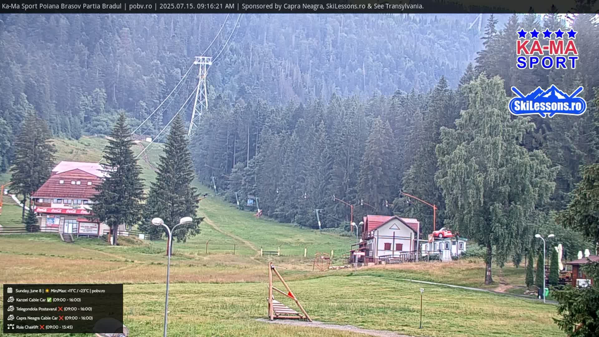Poiana Brasov Ka-Ma Sport Ski Center Live Cam - Poiana Brasov, Braşov, Romania 