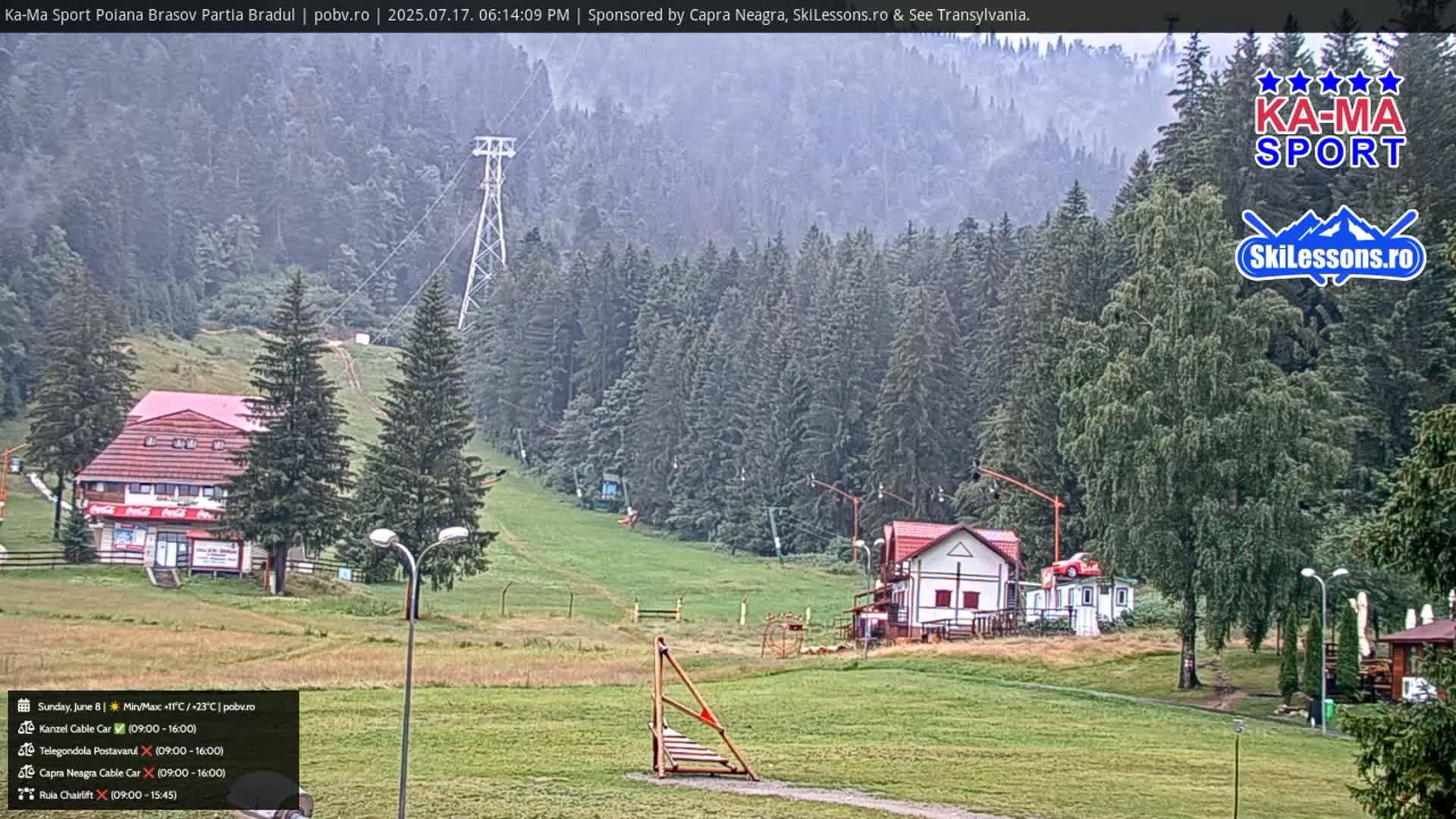 Poiana Brasov Ka-Ma Sport Ski Center Live Cam - Poiana Brasov, Braşov, Romania 
