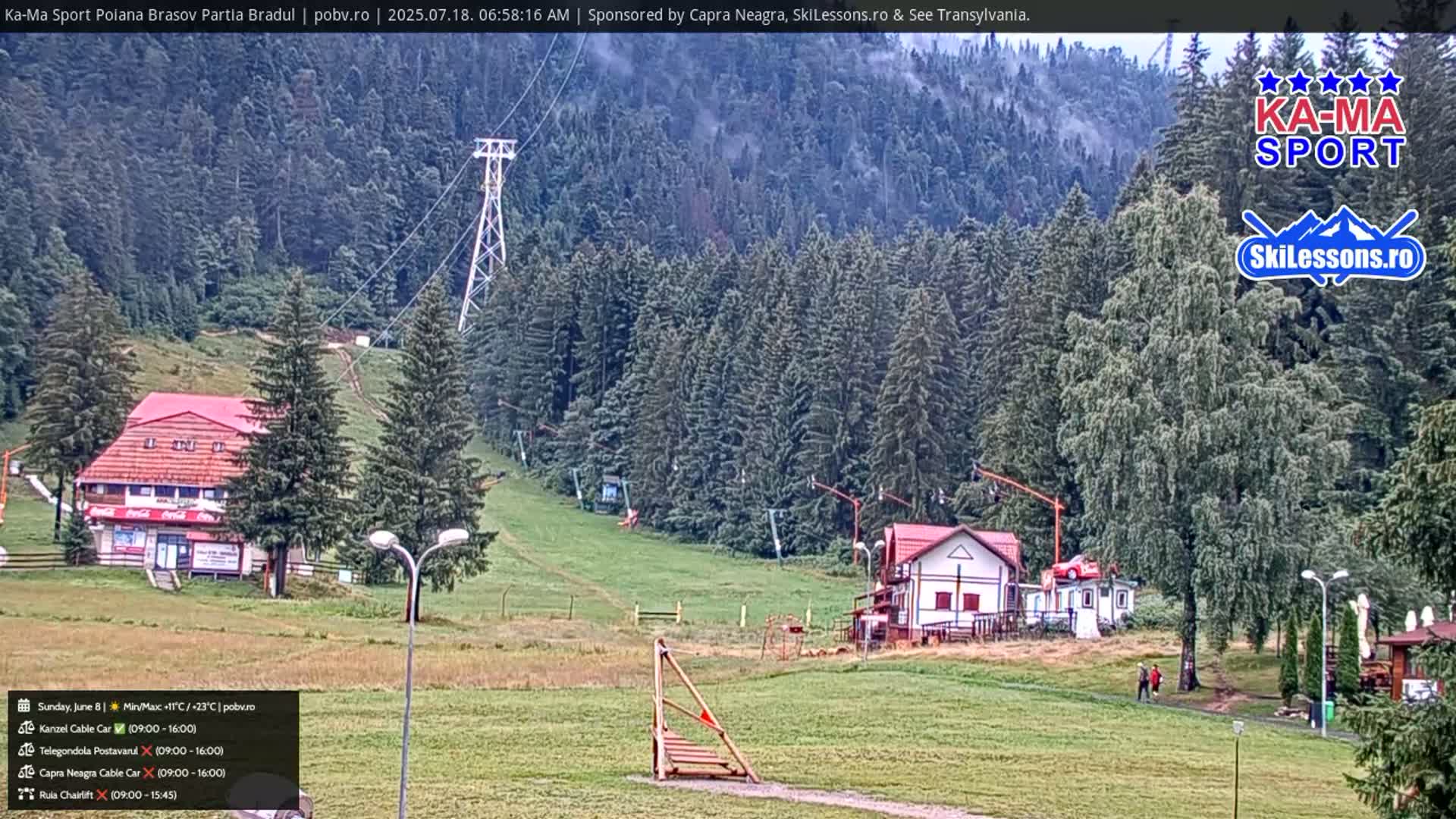 Poiana Brasov Ka-Ma Sport Ski Center Live Cam - Poiana Brasov, Braşov, Romania 