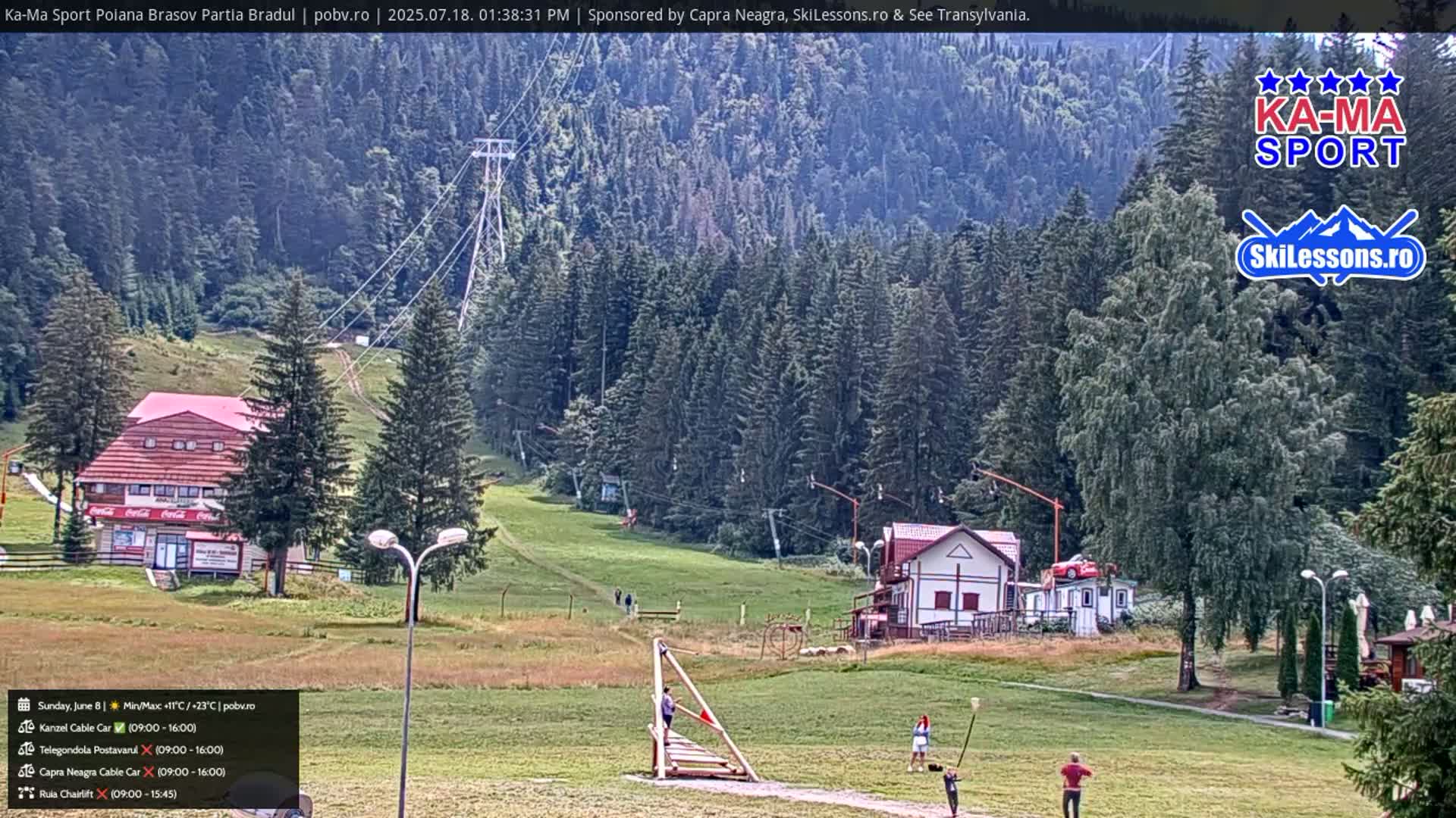 Poiana Brasov Ka-Ma Sport Ski Center Live Cam - Poiana Brasov, Braşov, Romania 