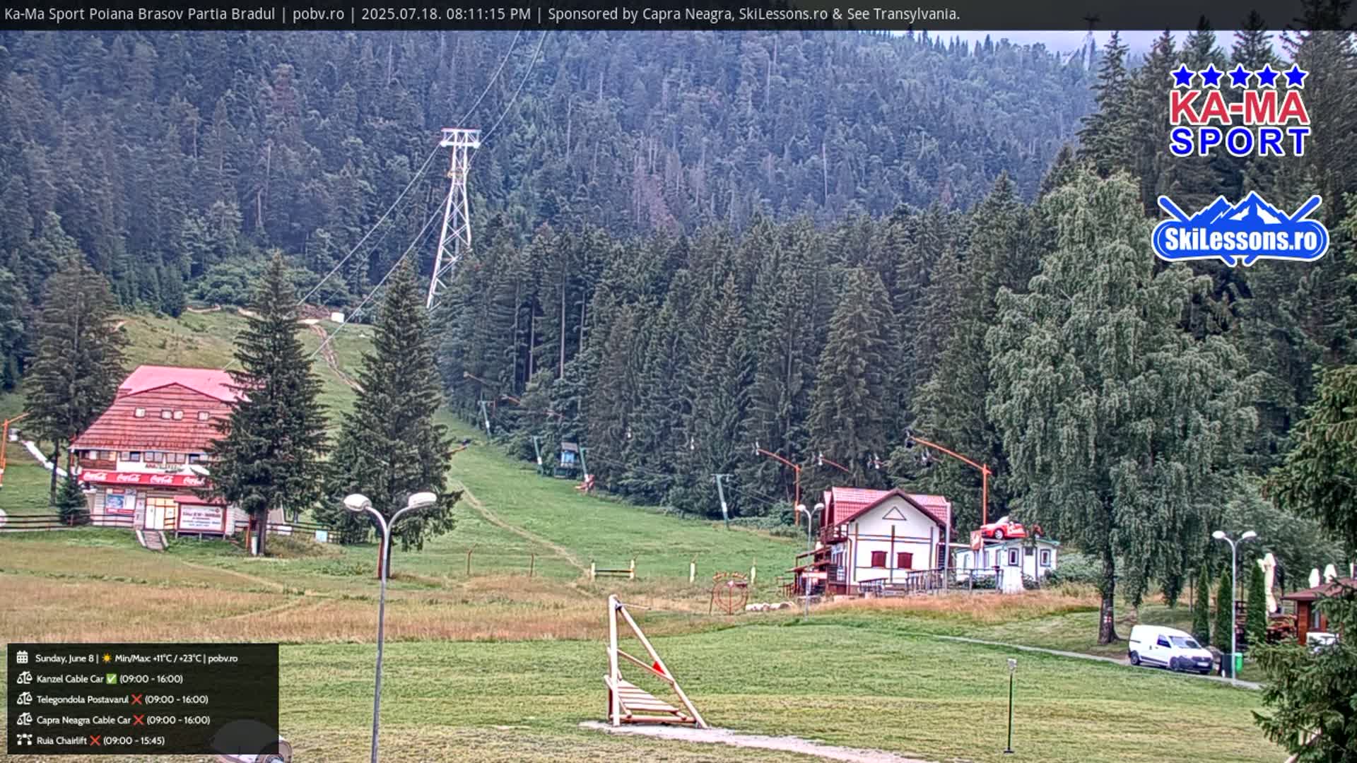 Poiana Brasov Ka-Ma Sport Ski Center Live Cam - Poiana Brasov, Braşov, Romania 