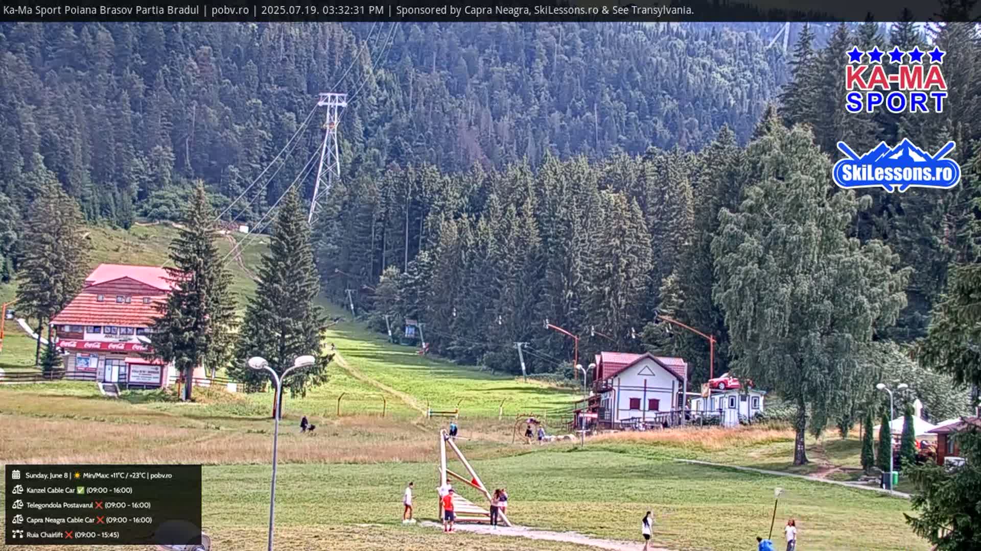 Poiana Brasov Ka-Ma Sport Ski Center Live Cam - Poiana Brasov, Braşov, Romania 