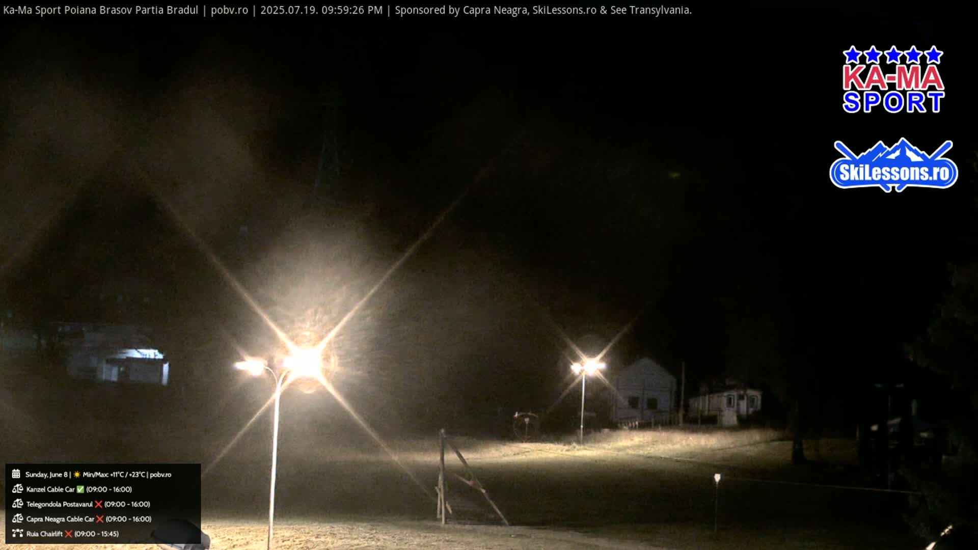 Poiana Brasov Ka-Ma Sport Ski Center Live Cam - Poiana Brasov, Braşov, Romania 