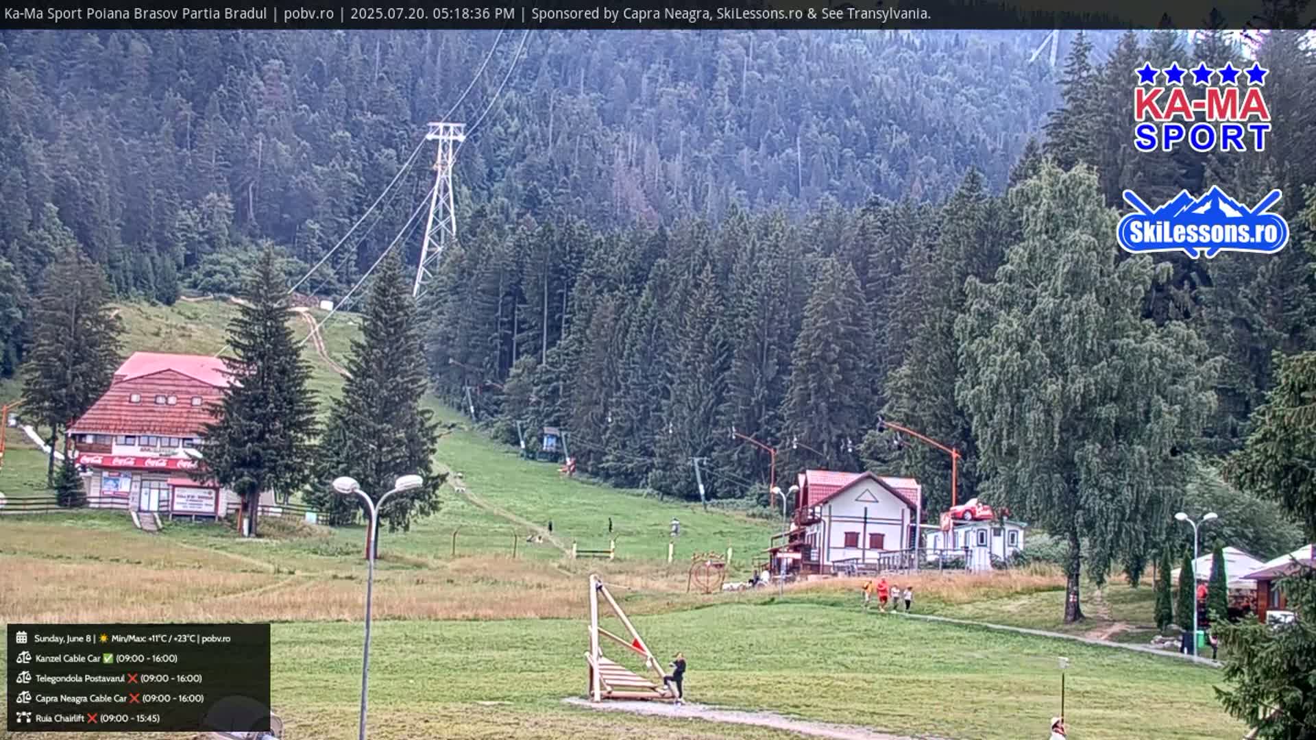 Poiana Brasov Ka-Ma Sport Ski Center Live Cam - Poiana Brasov, Braşov, Romania 