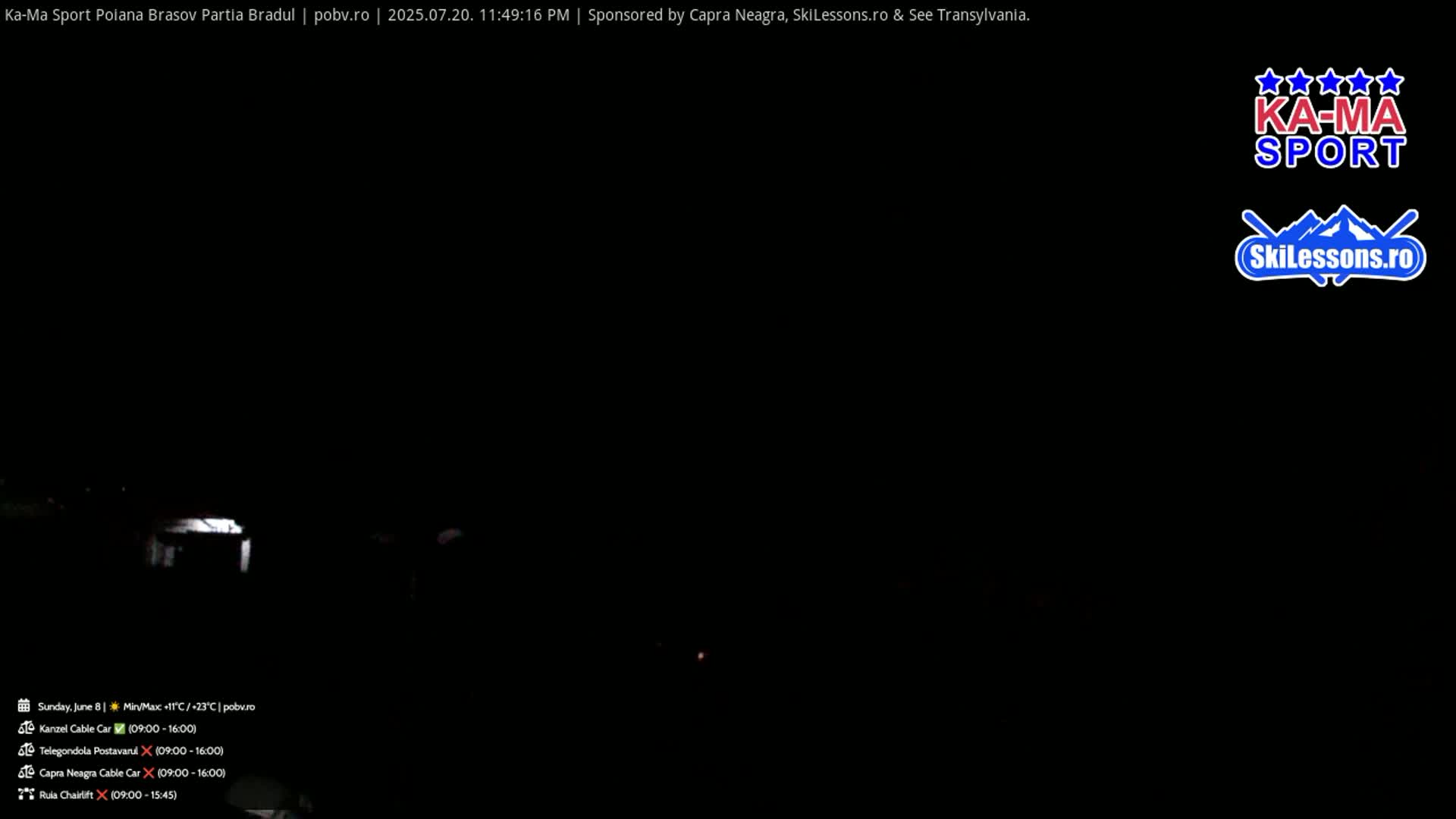 Poiana Brasov Ka-Ma Sport Ski Center Live Cam - Poiana Brasov, Braşov, Romania 
