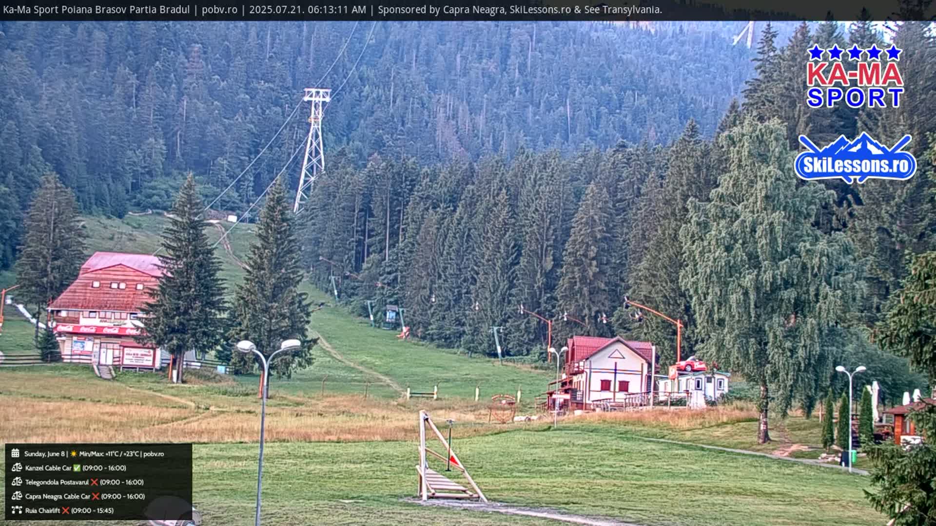 Poiana Brasov Ka-Ma Sport Ski Center Live Cam - Poiana Brasov, Braşov, Romania 