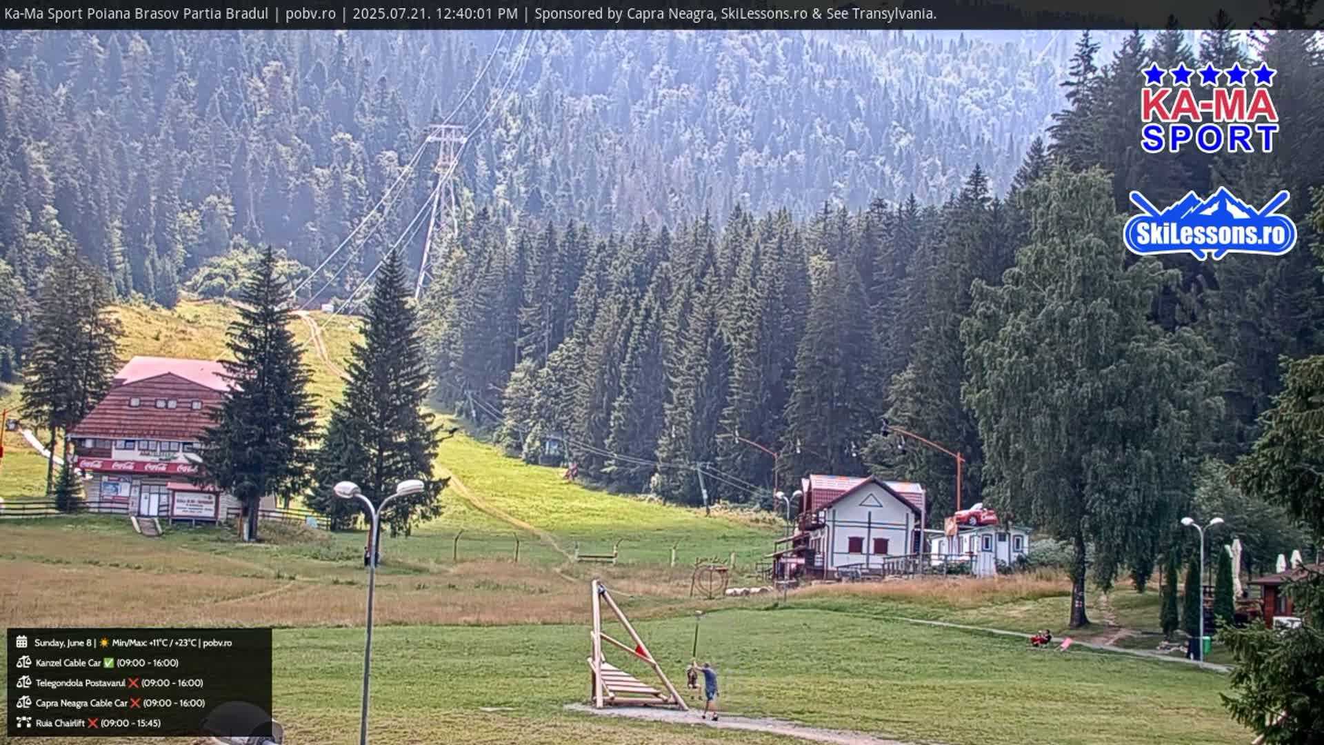 Poiana Brasov Ka-Ma Sport Ski Center Live Cam - Poiana Brasov, Braşov, Romania 