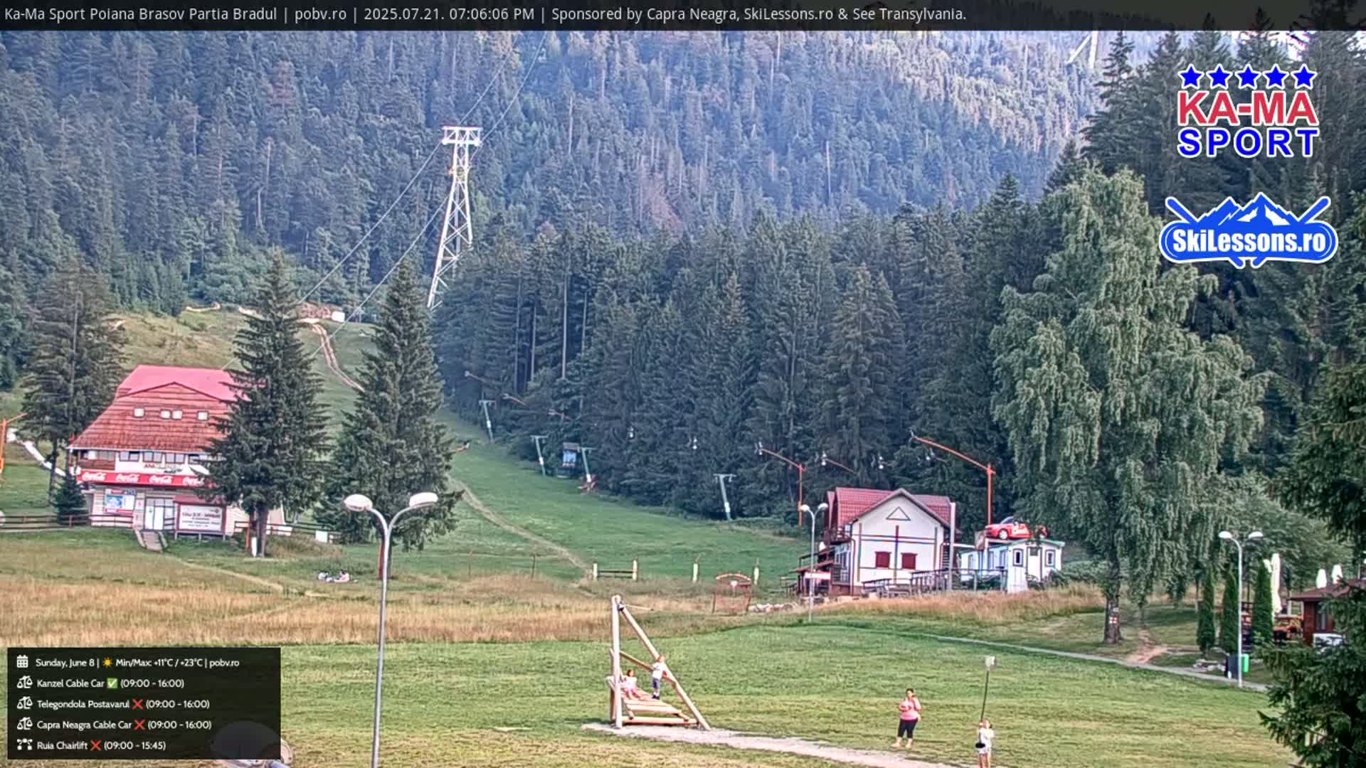 Poiana Brasov Ka-Ma Sport Ski Center Live Cam - Poiana Brasov, Braşov, Romania 
