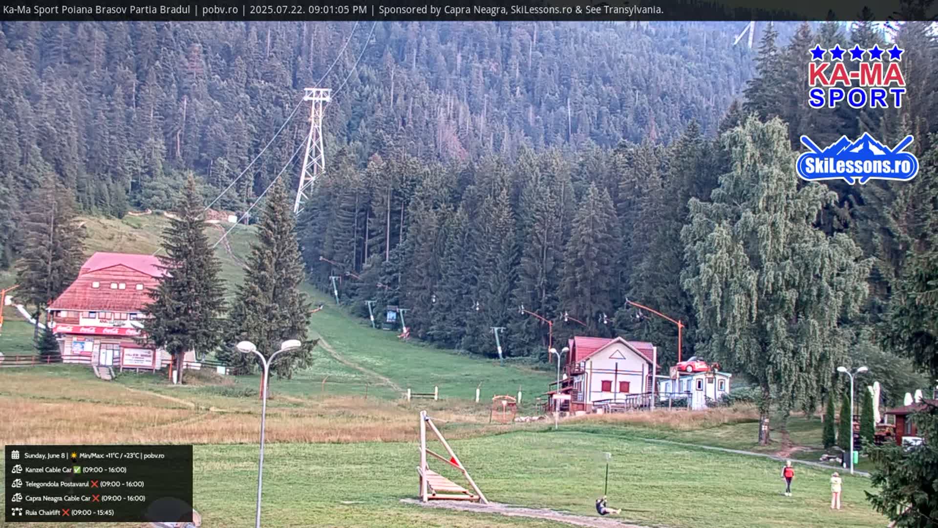 Poiana Brasov Ka-Ma Sport Ski Center Live Cam - Poiana Brasov, Braşov, Romania 