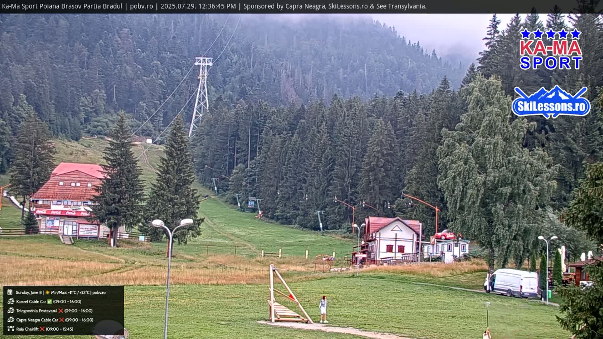 Poiana Brasov Ka-Ma Sport Ski Center Live Cam - Poiana Brasov, Braşov, Romania 