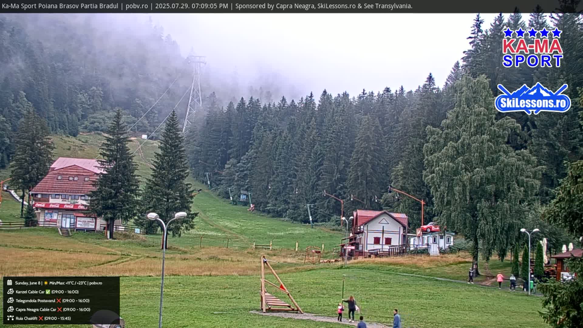Poiana Brasov Ka-Ma Sport Ski Center Live Cam - Poiana Brasov, Braşov, Romania 