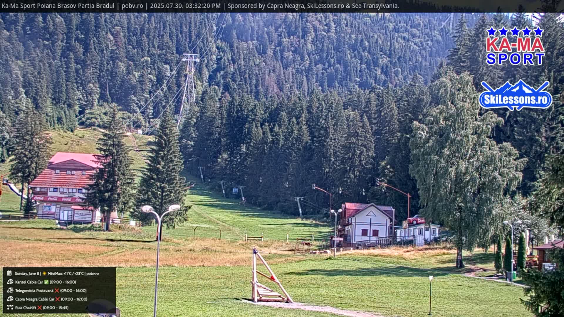 Poiana Brasov Ka-Ma Sport Ski Center Live Cam - Poiana Brasov, Braşov, Romania 