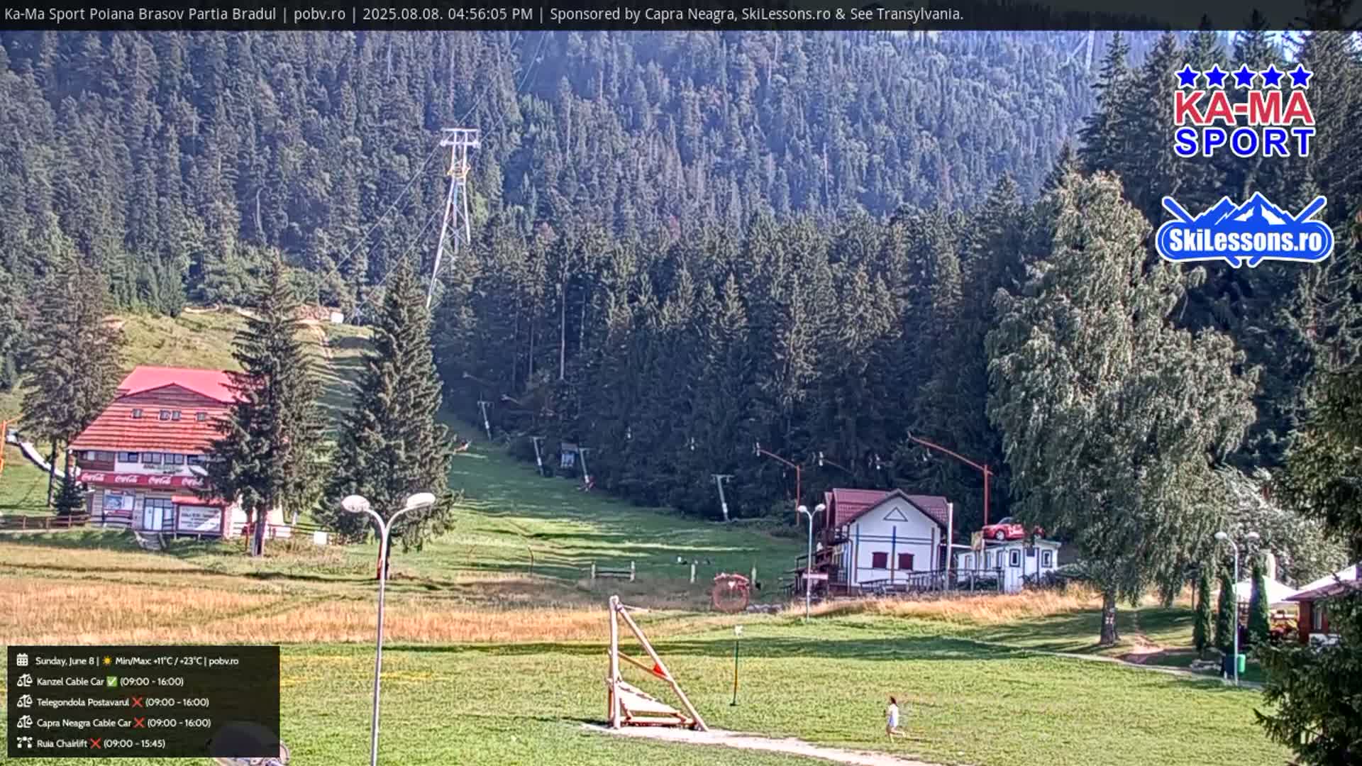 Poiana Brasov Ka-Ma Sport Ski Center Live Cam - Poiana Brasov, Braşov, Romania 