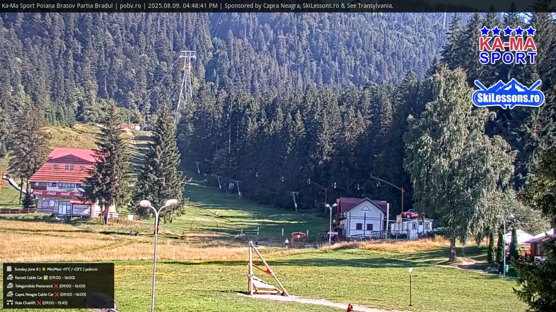 Poiana Brasov Ka-Ma Sport Ski Center Live Cam - Poiana Brasov, Braşov, Romania 