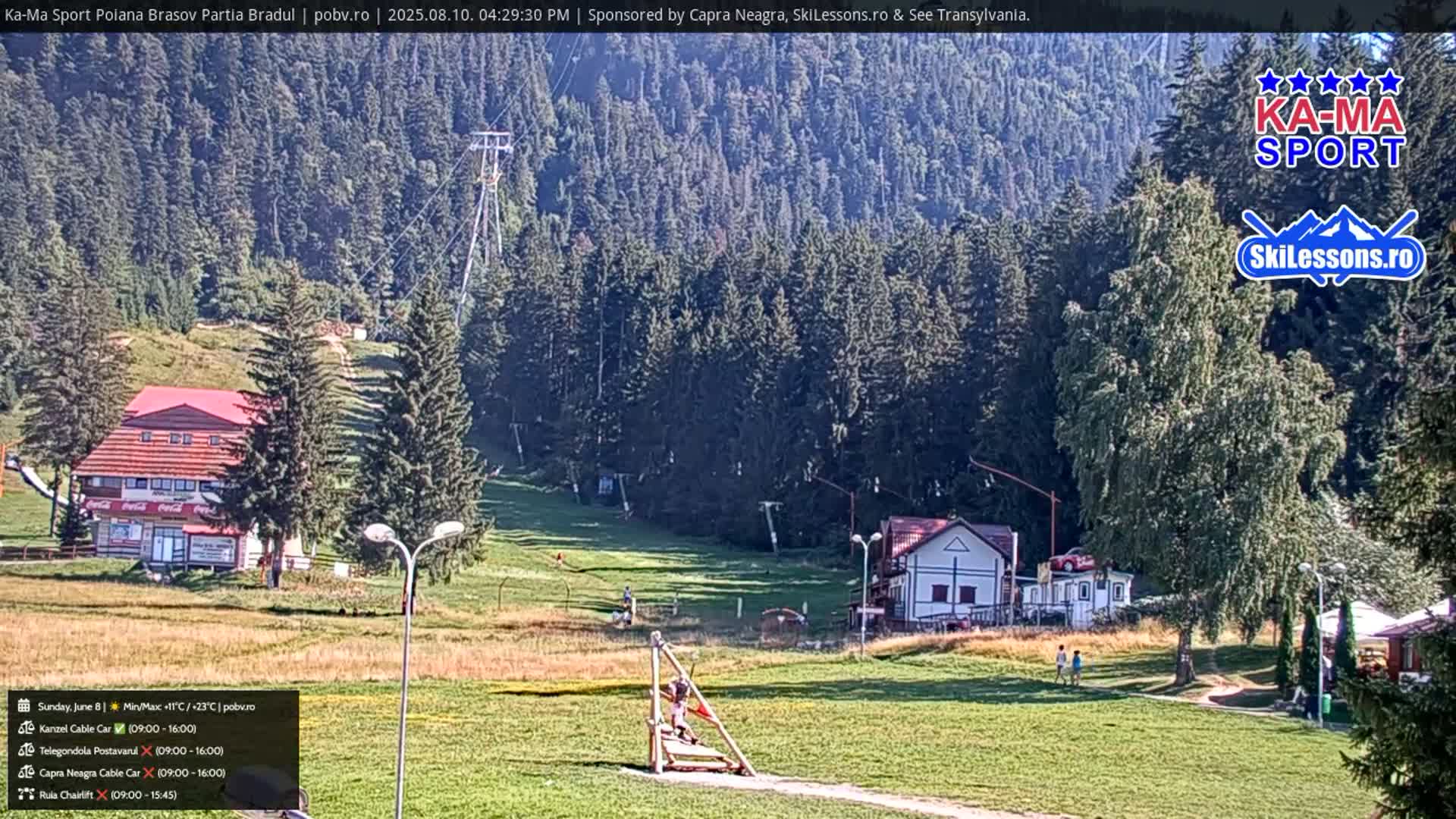 Poiana Brasov Ka-Ma Sport Ski Center Live Cam - Poiana Brasov, Braşov, Romania 