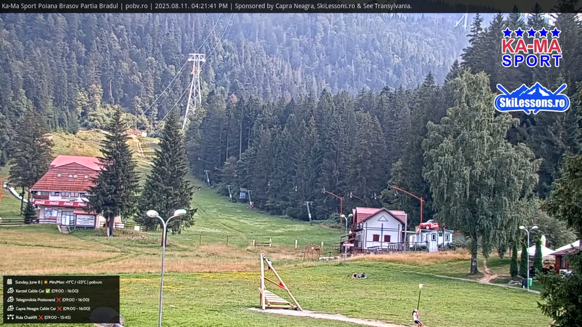 Poiana Brasov Ka-Ma Sport Ski Center Live Cam - Poiana Brasov, Braşov, Romania 