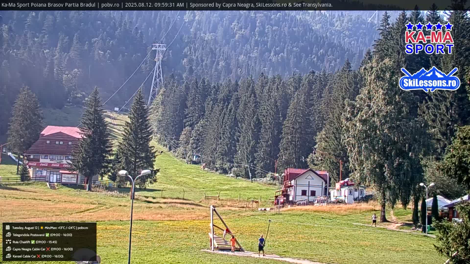 Poiana Brasov Ka-Ma Sport Ski Center Live Cam - Poiana Brasov, Braşov, Romania 