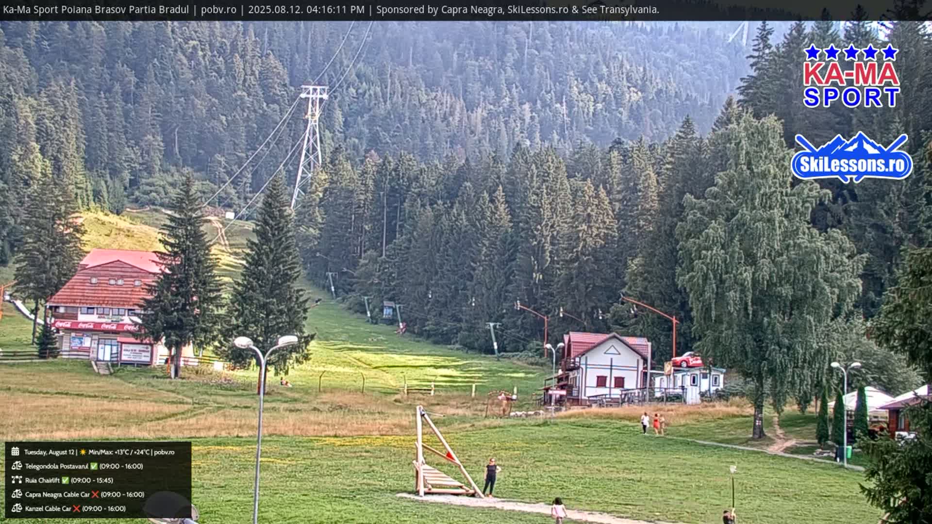 Poiana Brasov Ka-Ma Sport Ski Center Live Cam - Poiana Brasov, Braşov, Romania 