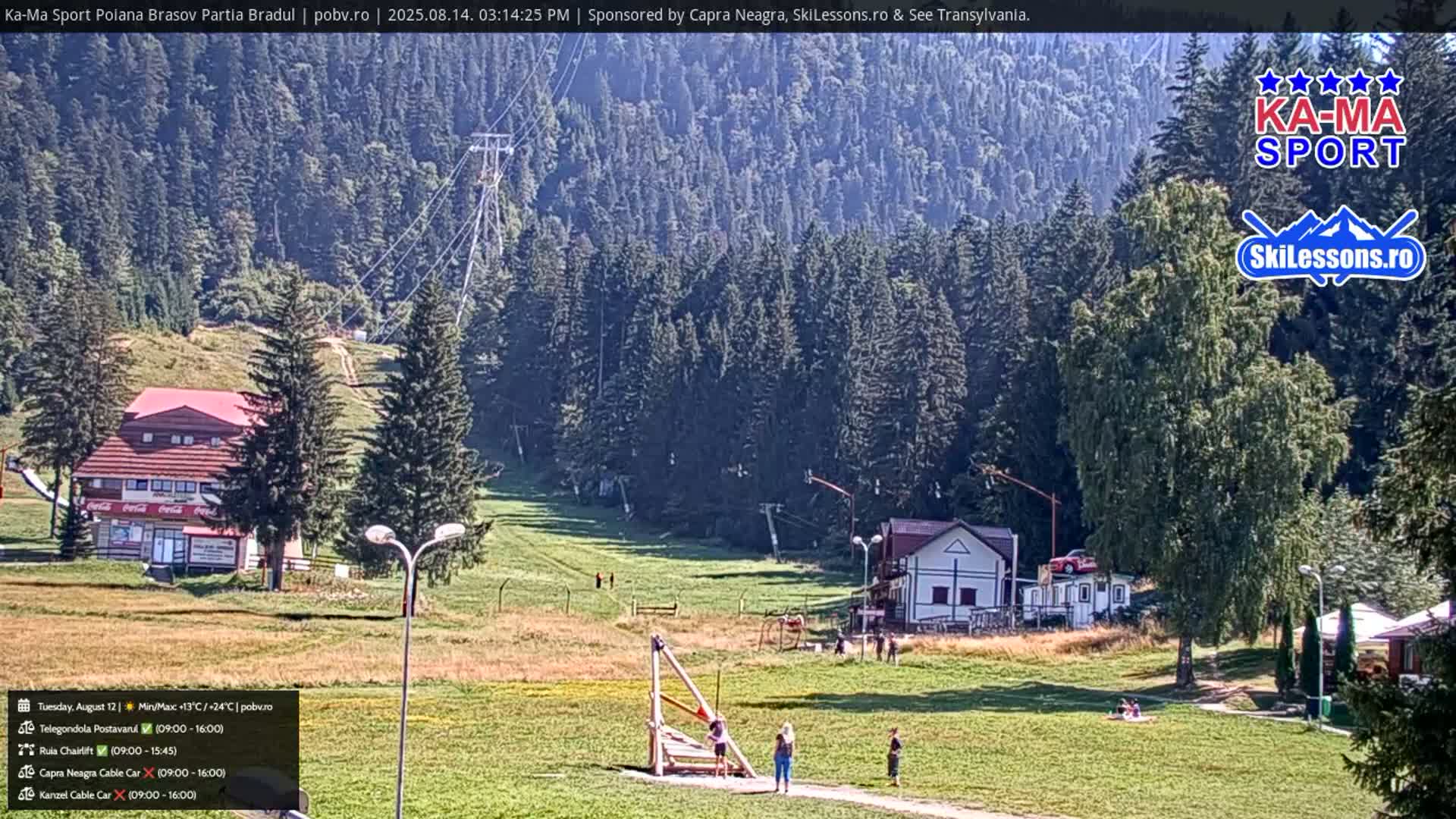 Poiana Brasov Ka-Ma Sport Ski Center Live Cam - Poiana Brasov, Braşov, Romania 