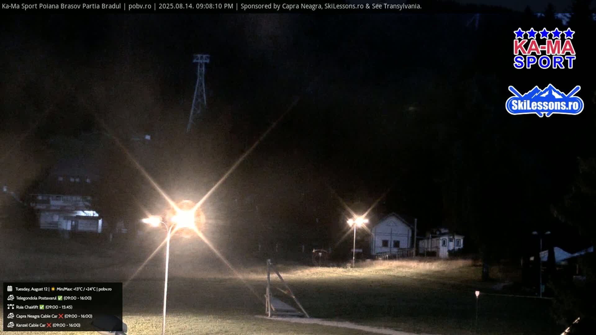 Poiana Brasov Ka-Ma Sport Ski Center Live Cam - Poiana Brasov, Braşov, Romania 