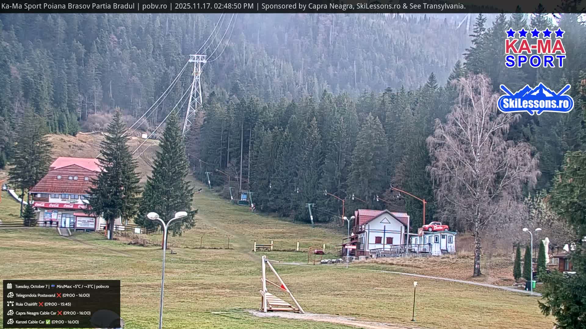 Poiana Brasov Ka-Ma Sport Ski Center Live Cam - Poiana Brasov, Braşov, Romania 