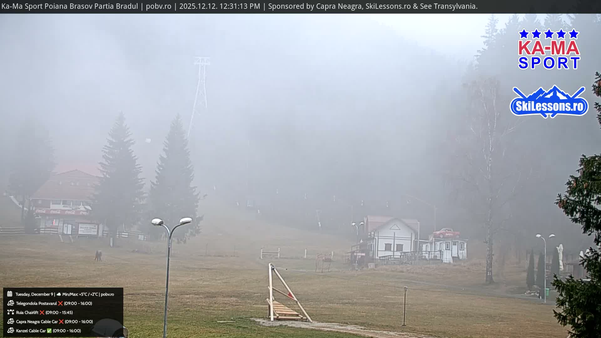 Poiana Brasov Ka-Ma Sport Ski Center Live Cam - Poiana Brasov, Braşov, Romania 