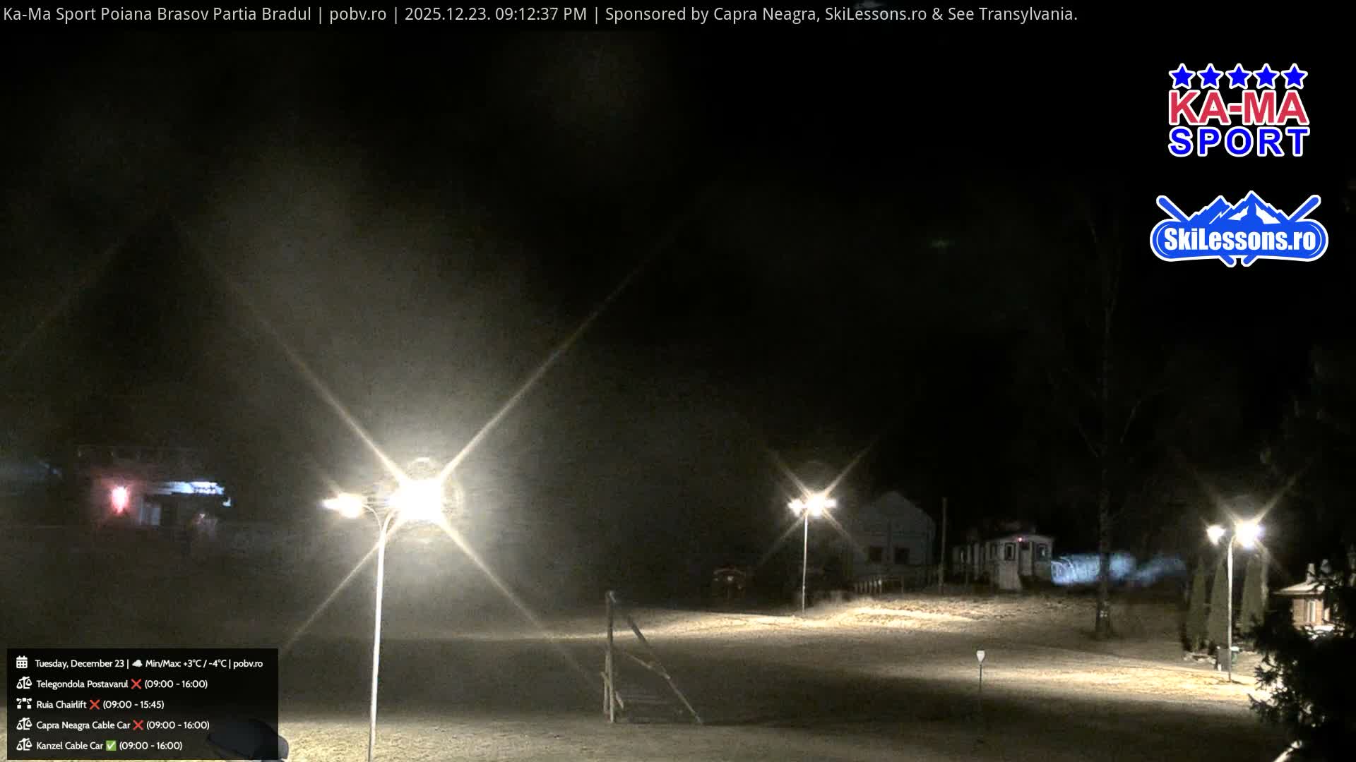Poiana Brasov Ka-Ma Sport Ski Center Live Cam - Poiana Brasov, Braşov, Romania 