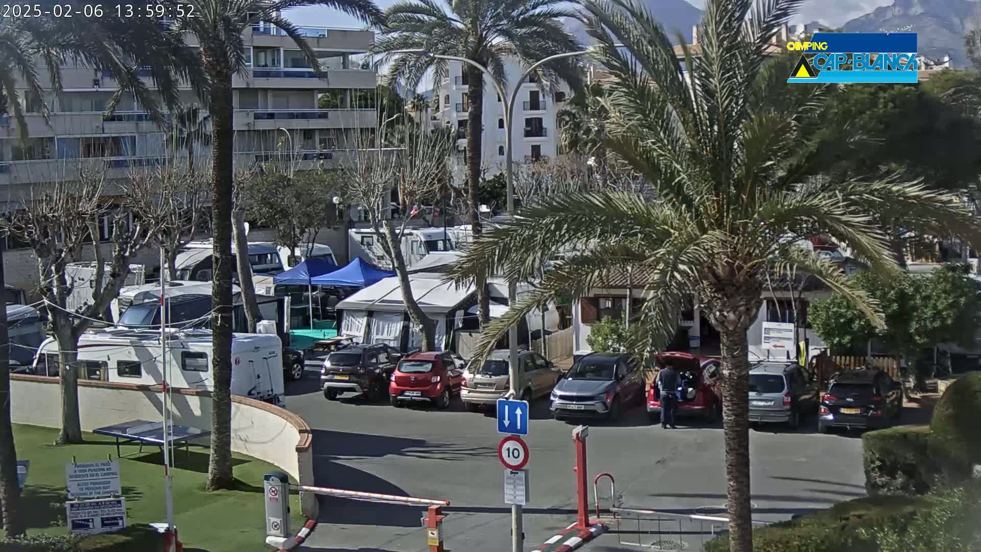 Altea, Camping Cap-Blanch Entrance - Alicante, Valencia, Spain
