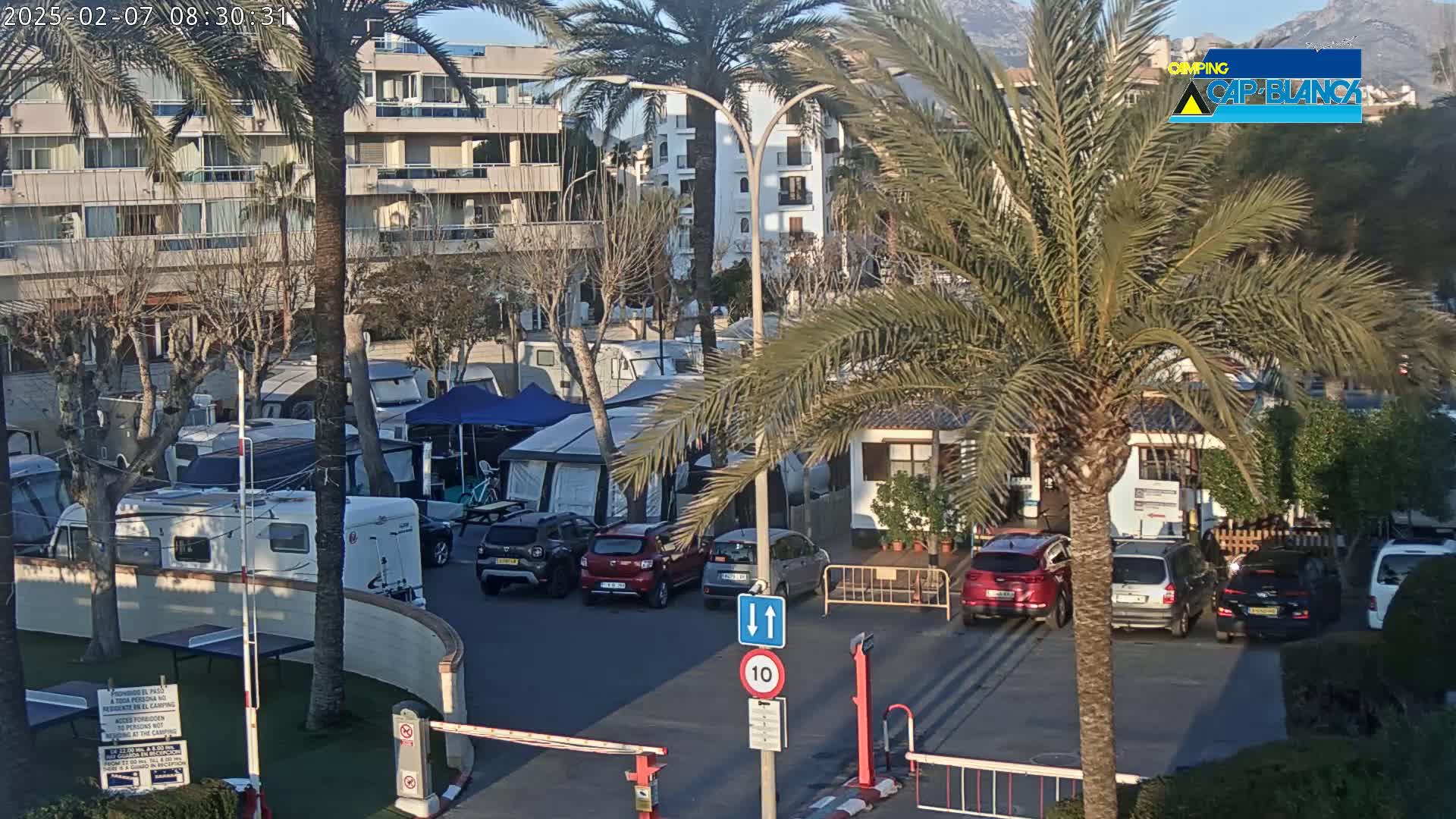Altea, Camping Cap-Blanch Entrance - Alicante, Valencia, Spain