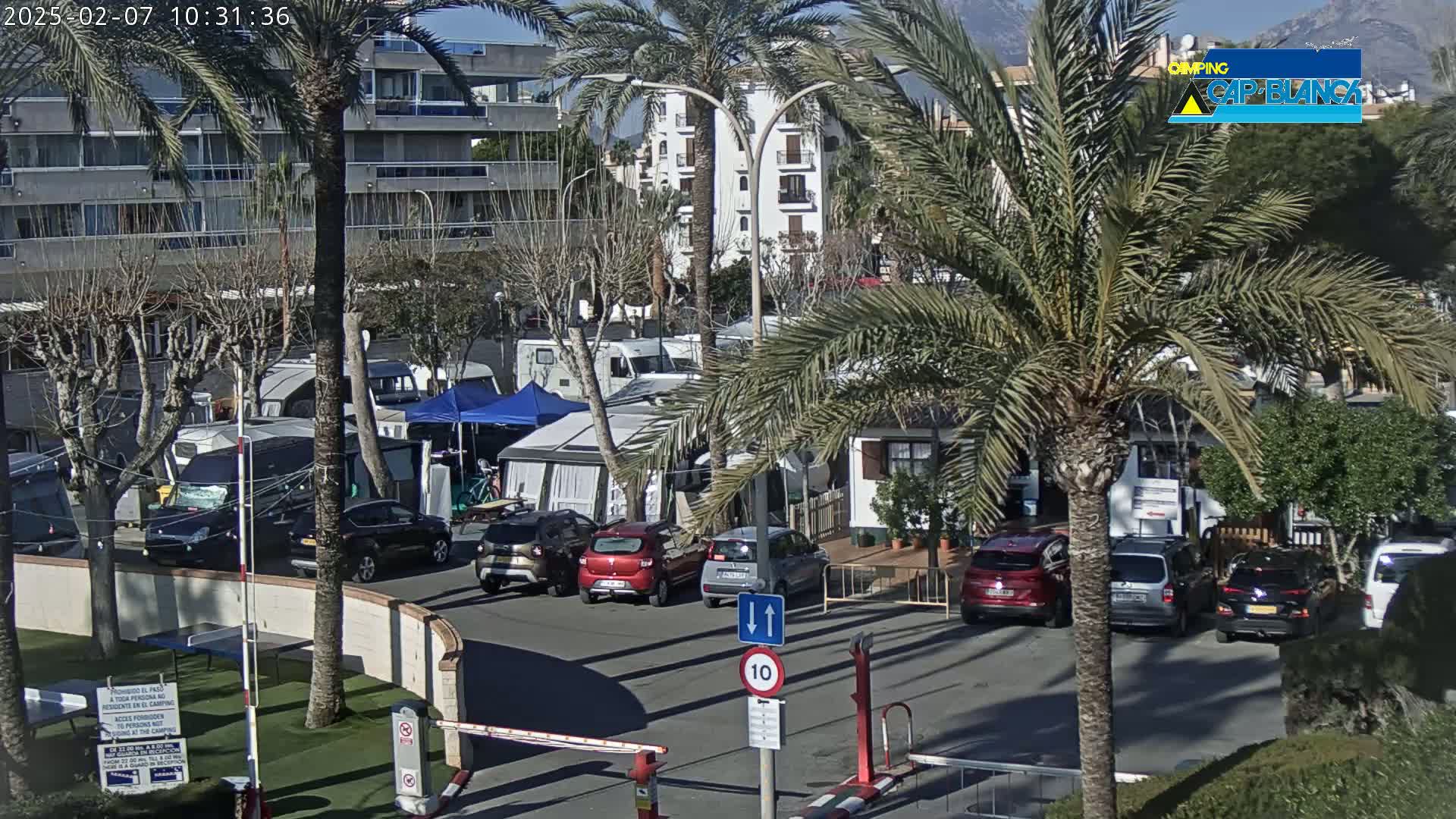 Altea, Camping Cap-Blanch Entrance - Alicante, Valencia, Spain