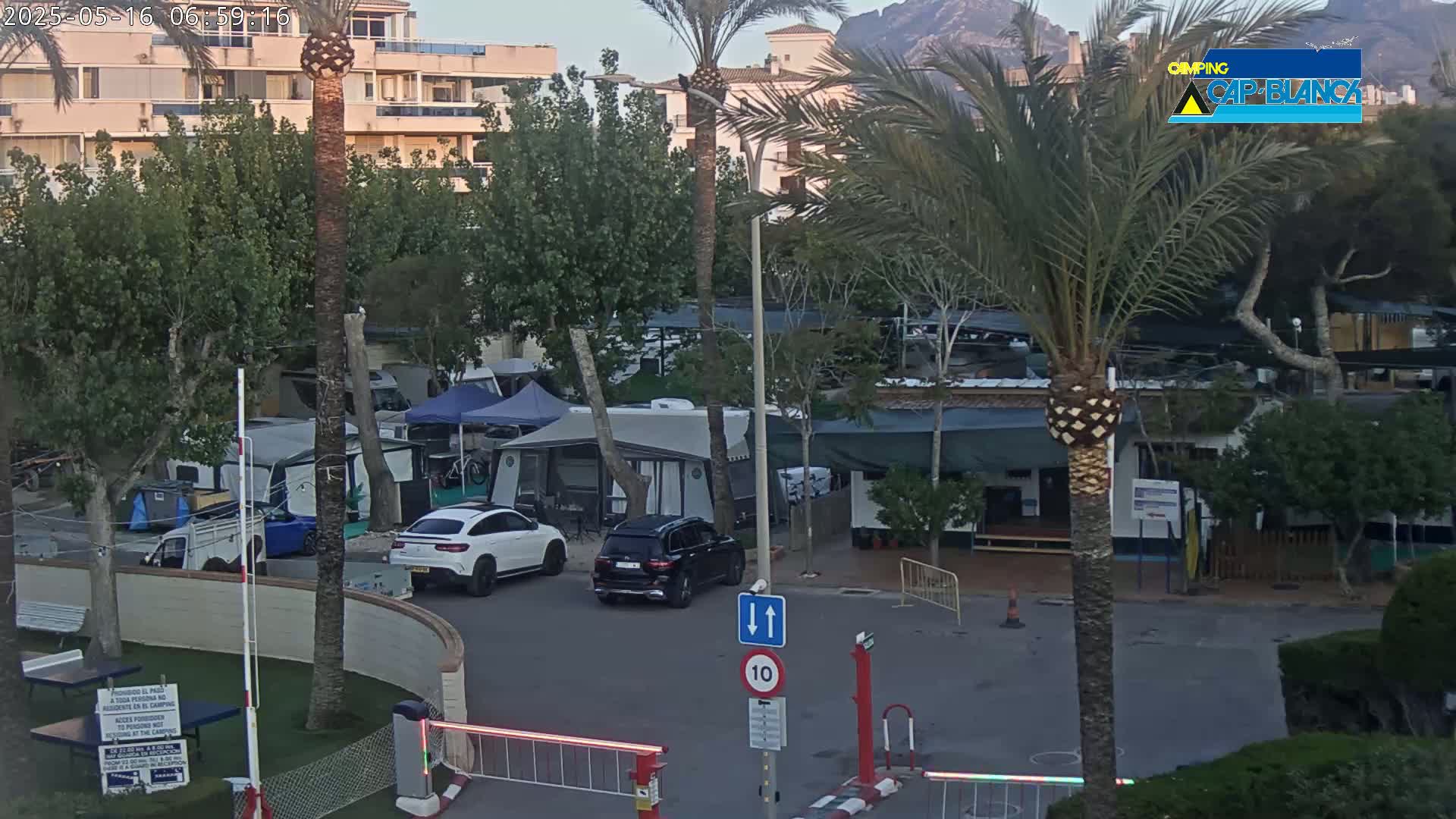 Altea, Camping Cap-Blanch Entrance - Alicante, Valencia, Spain