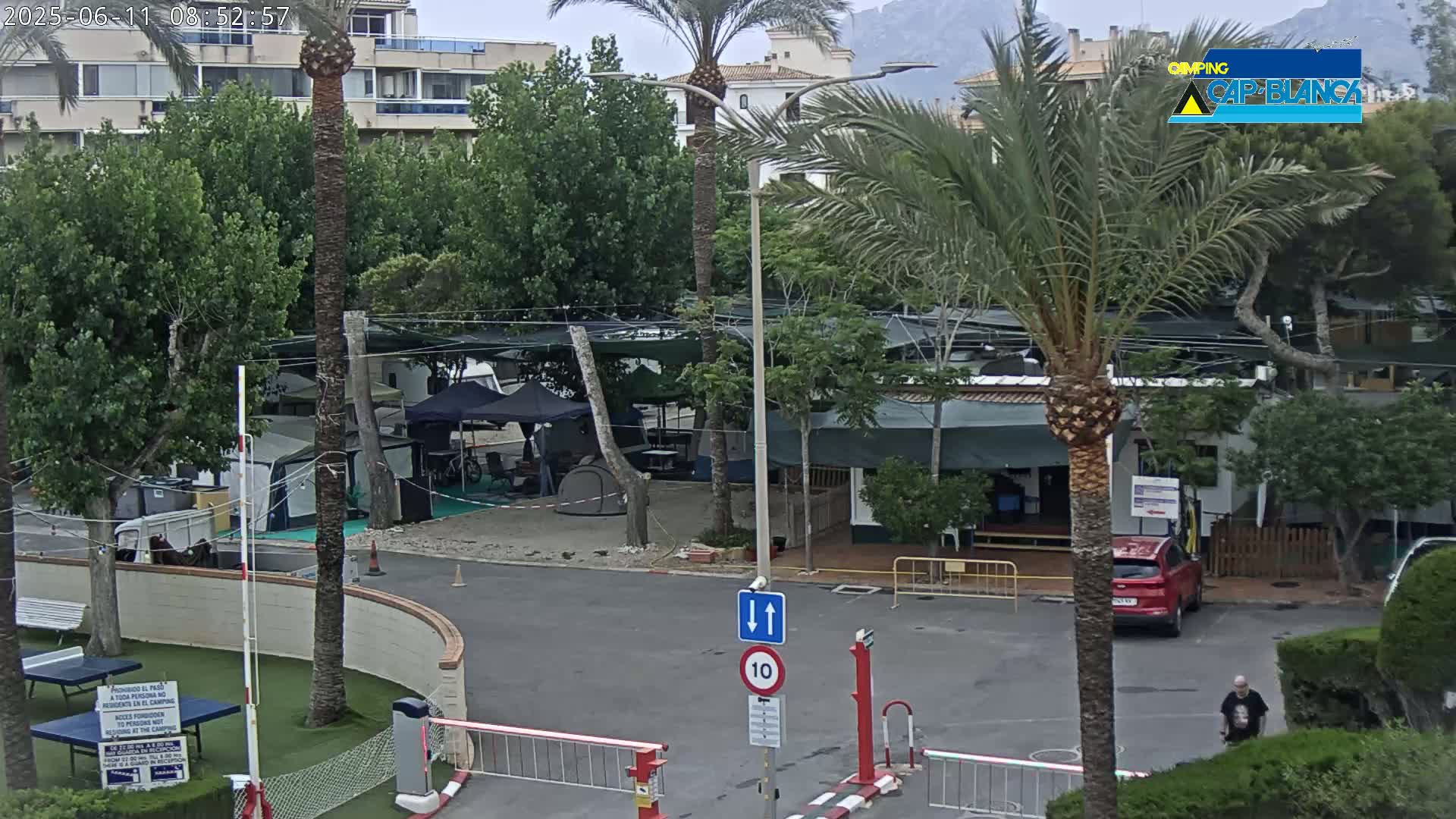 Altea, Camping Cap-Blanch Entrance - Alicante, Valencia, Spain