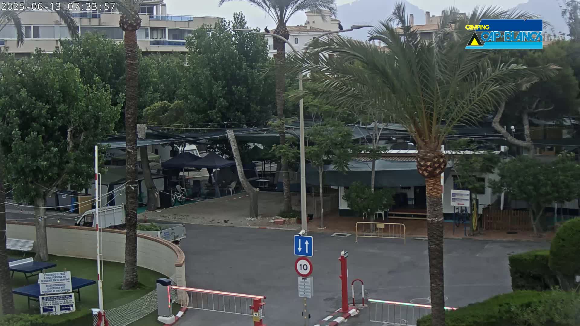 Altea, Camping Cap-Blanch Entrance - Alicante, Valencia, Spain