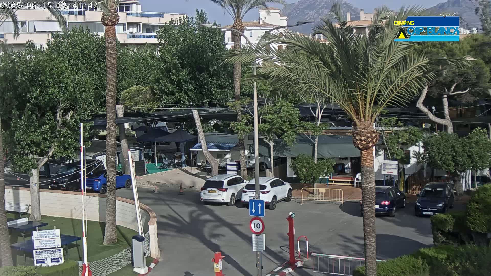 Altea, Camping Cap-Blanch Entrance - Alicante, Valencia, Spain