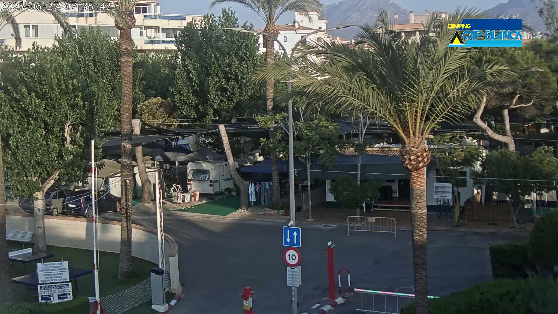 Altea, Camping Cap-Blanch Entrance - Alicante, Valencia, Spain