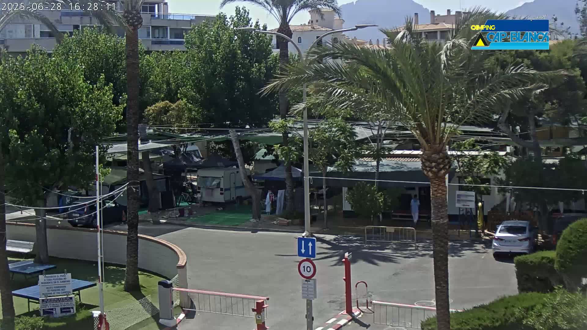 Altea, Camping Cap-Blanch Entrance - Alicante, Valencia, Spain