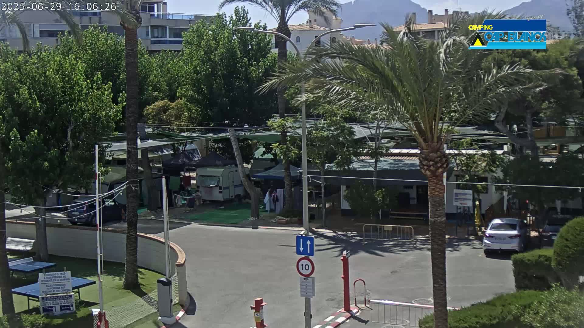 Altea, Camping Cap-Blanch Entrance - Alicante, Valencia, Spain