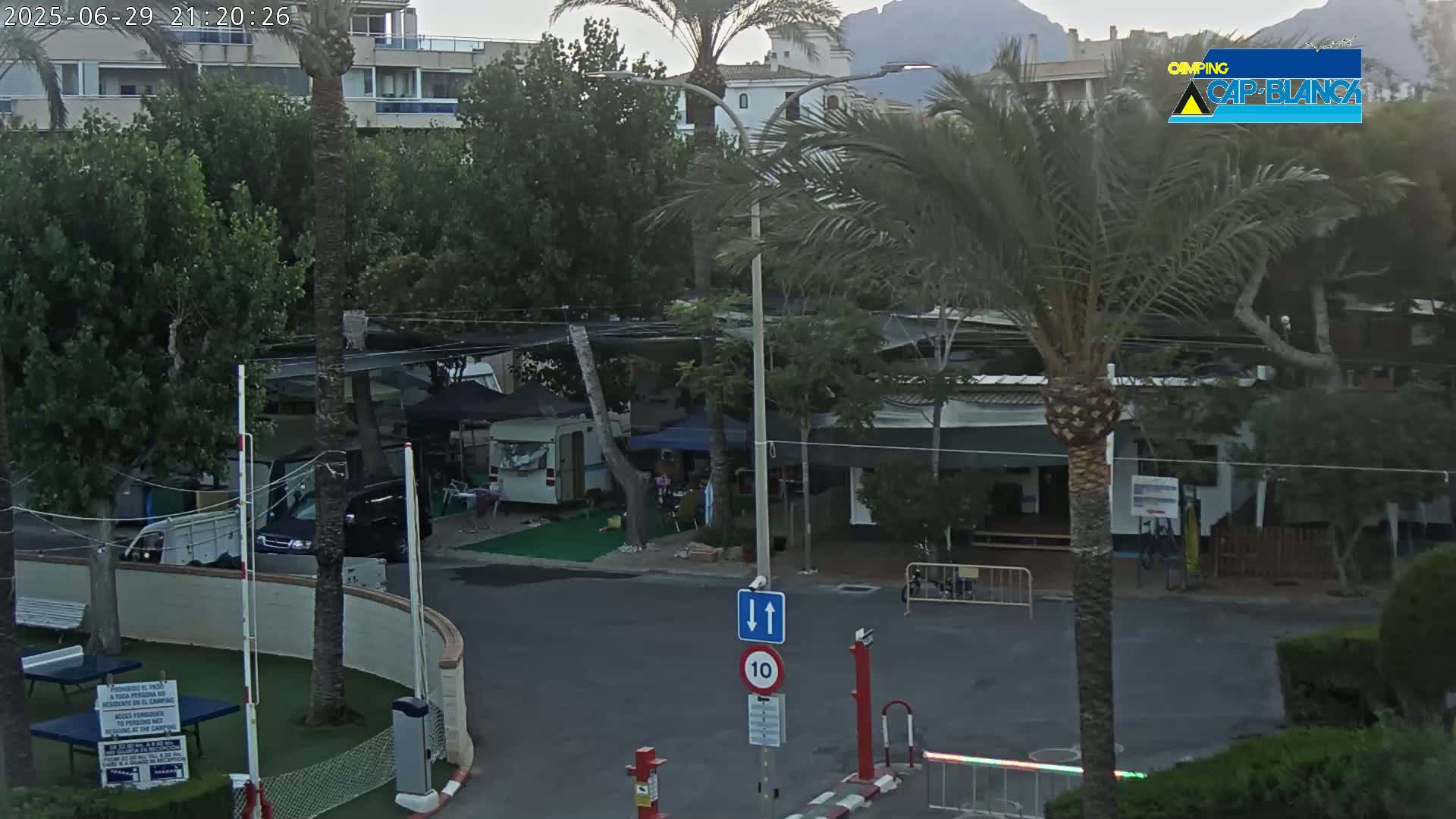 Altea, Camping Cap-Blanch Entrance - Alicante, Valencia, Spain