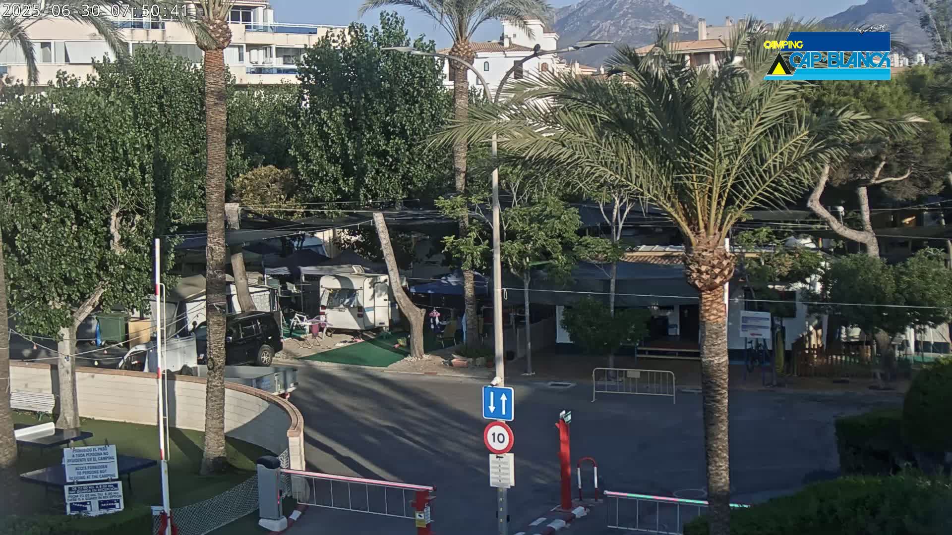Altea, Camping Cap-Blanch Entrance - Alicante, Valencia, Spain