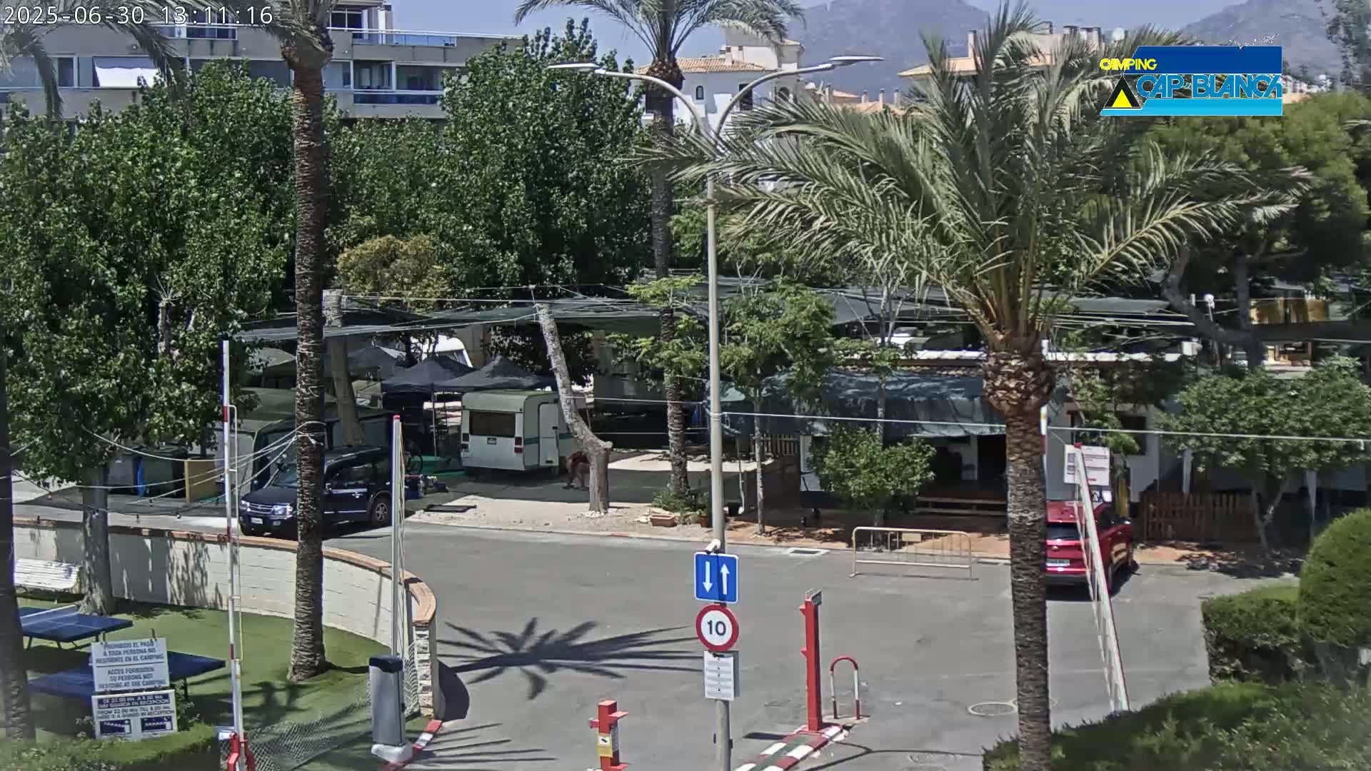 Altea, Camping Cap-Blanch Entrance - Alicante, Valencia, Spain