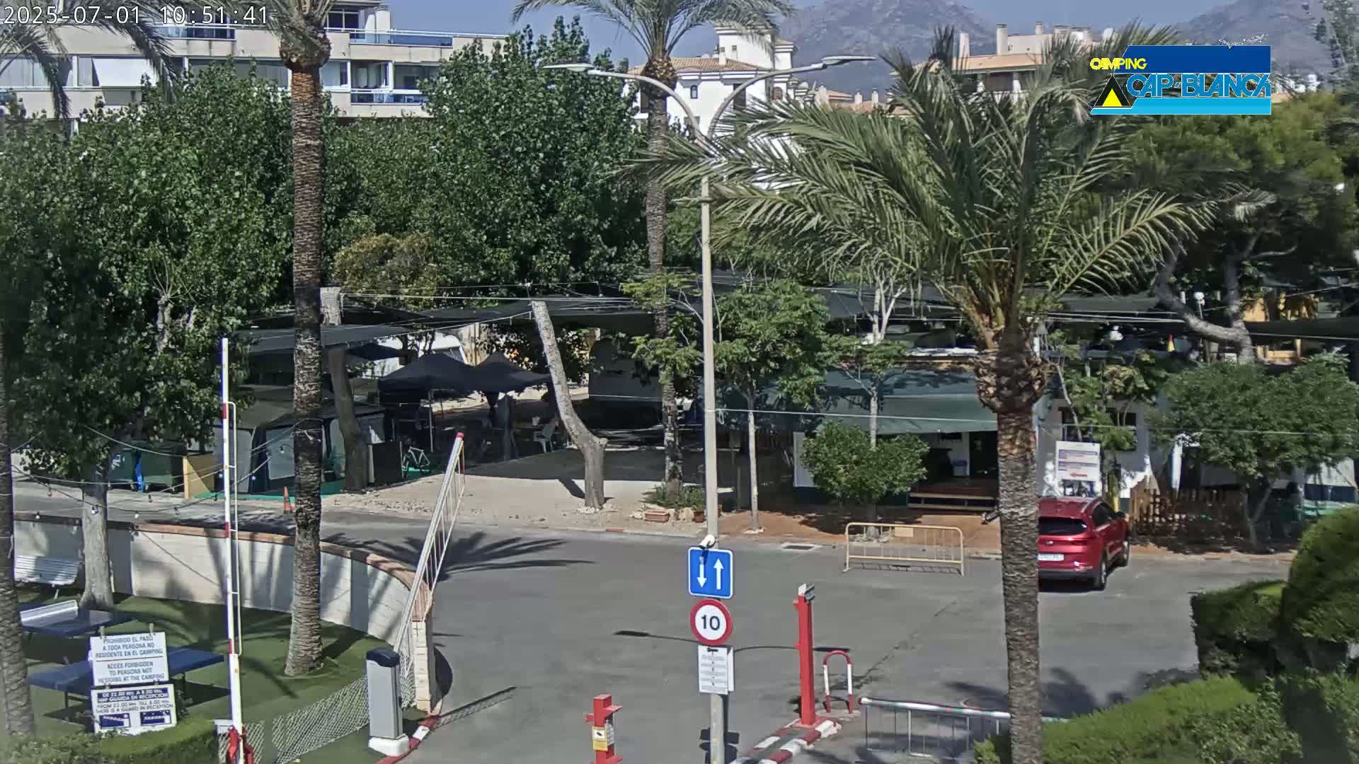 Altea, Camping Cap-Blanch Entrance - Alicante, Valencia, Spain