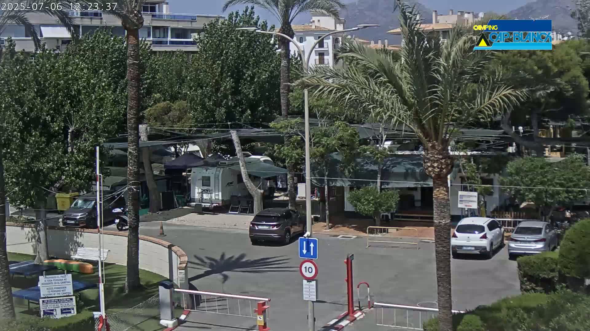 Altea, Camping Cap-Blanch Entrance - Alicante, Valencia, Spain