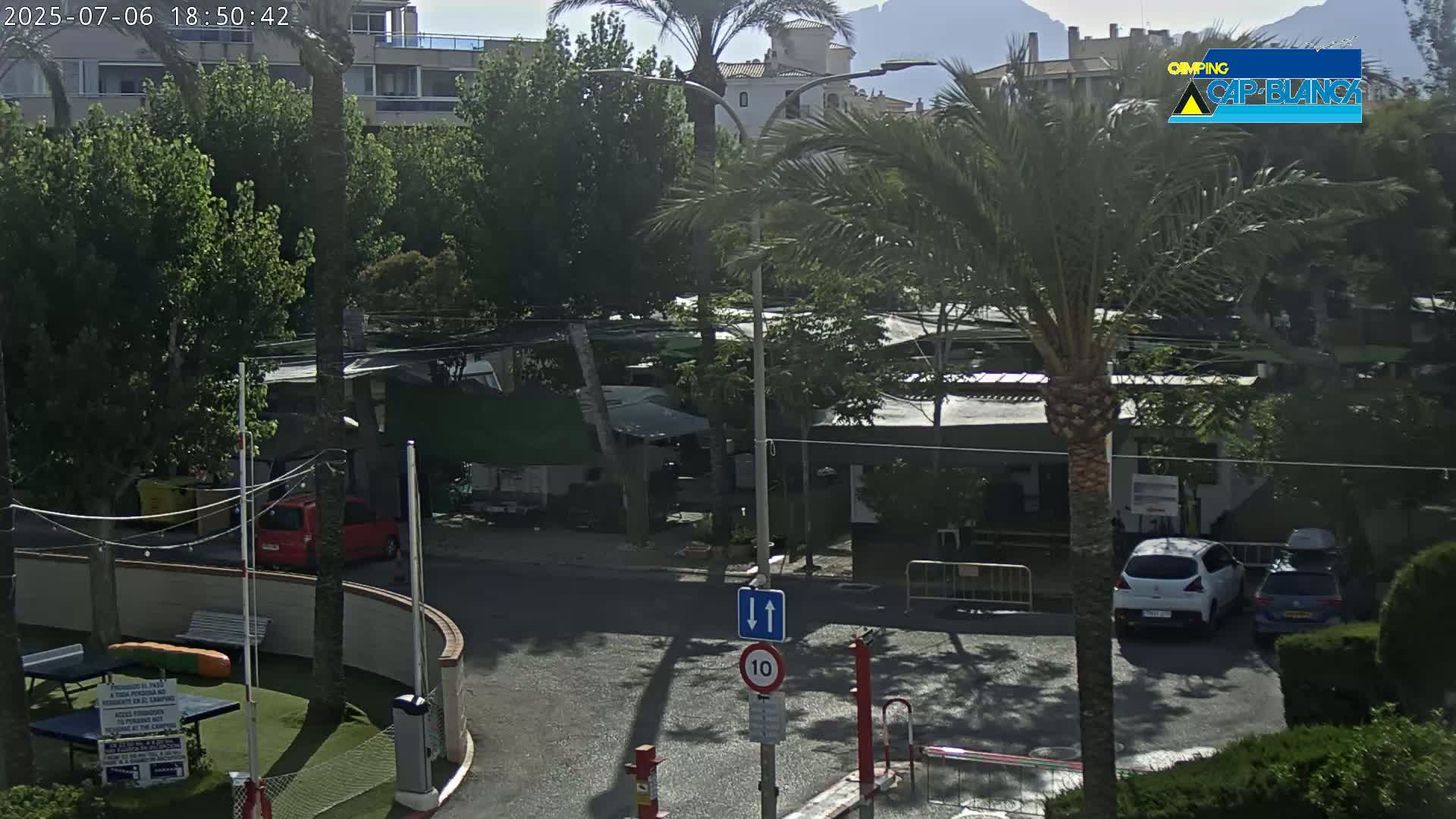 Altea, Camping Cap-Blanch Entrance - Alicante, Valencia, Spain