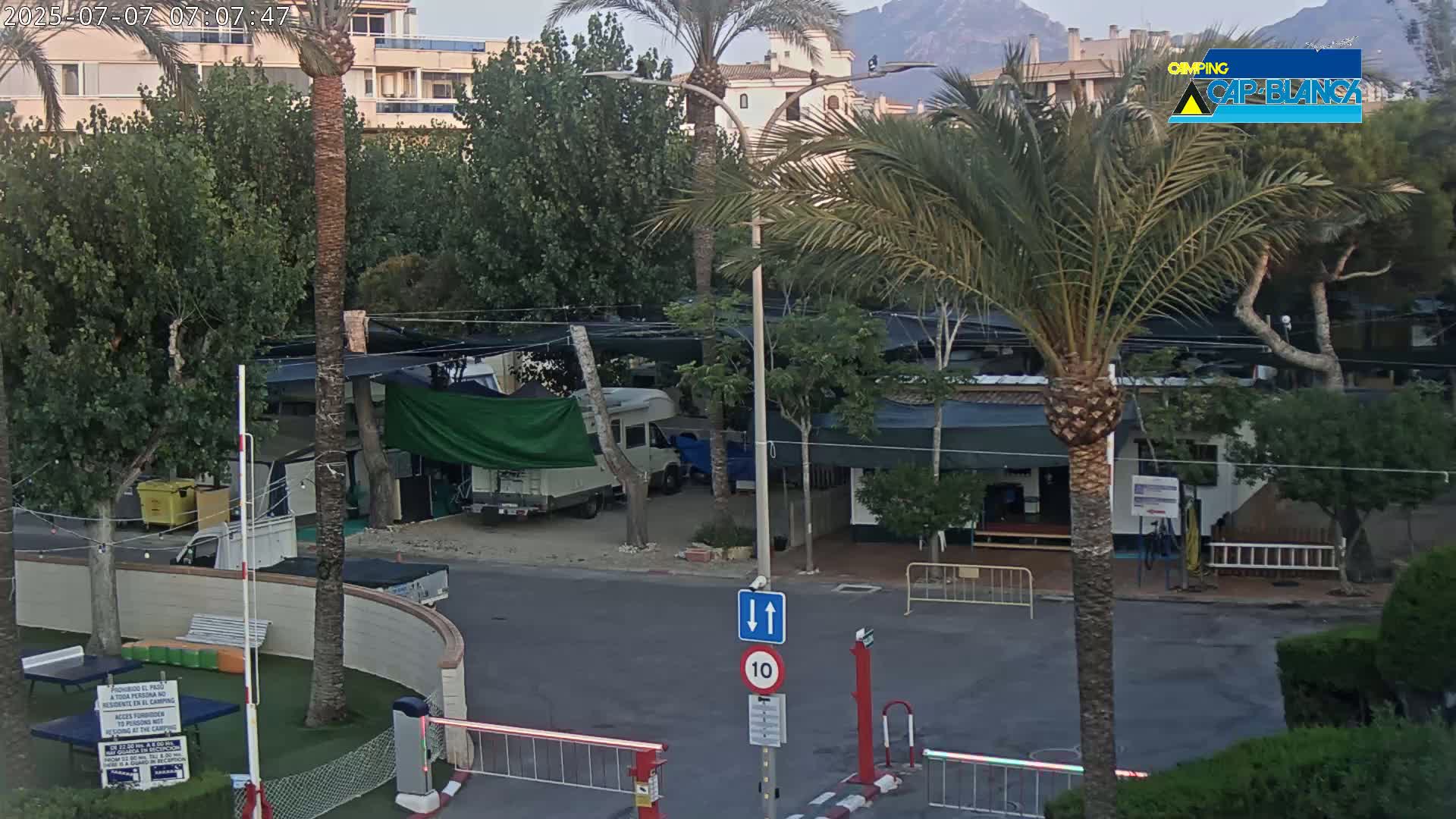 Altea, Camping Cap-Blanch Entrance - Alicante, Valencia, Spain