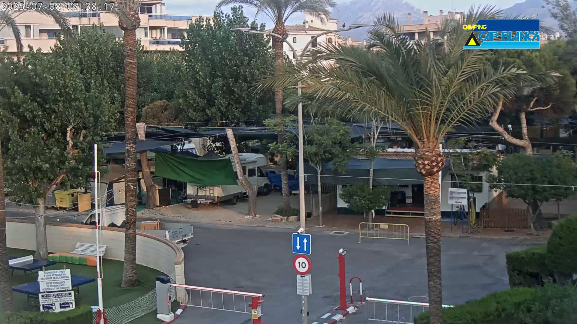 Altea, Camping Cap-Blanch Entrance - Alicante, Valencia, Spain